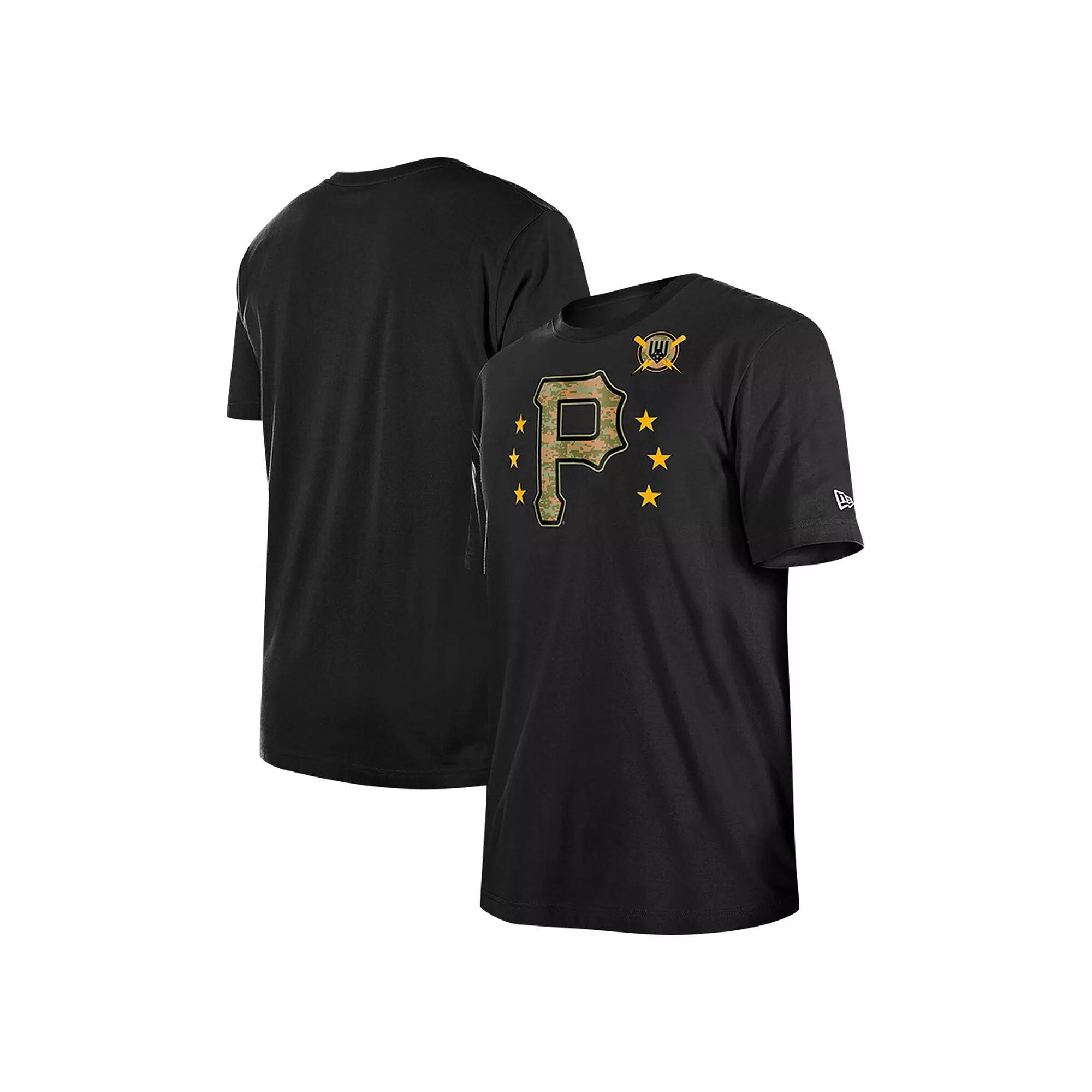Men's New Era Black Los Angeles Angels 2024 Armed Forces Day T-Shirt, Size: Medium Product Image