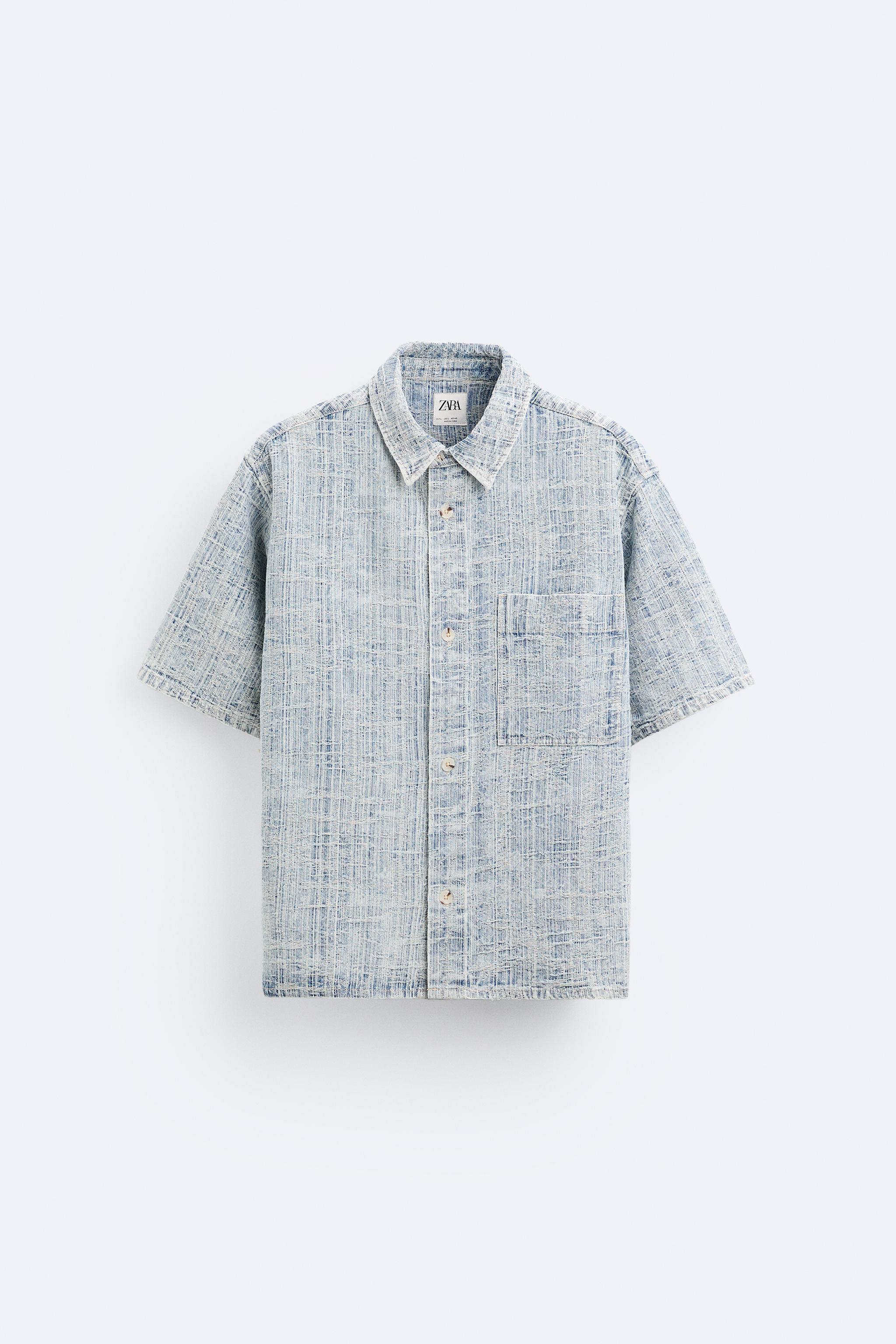 JACQUARD DENIM SHIRT Product Image
