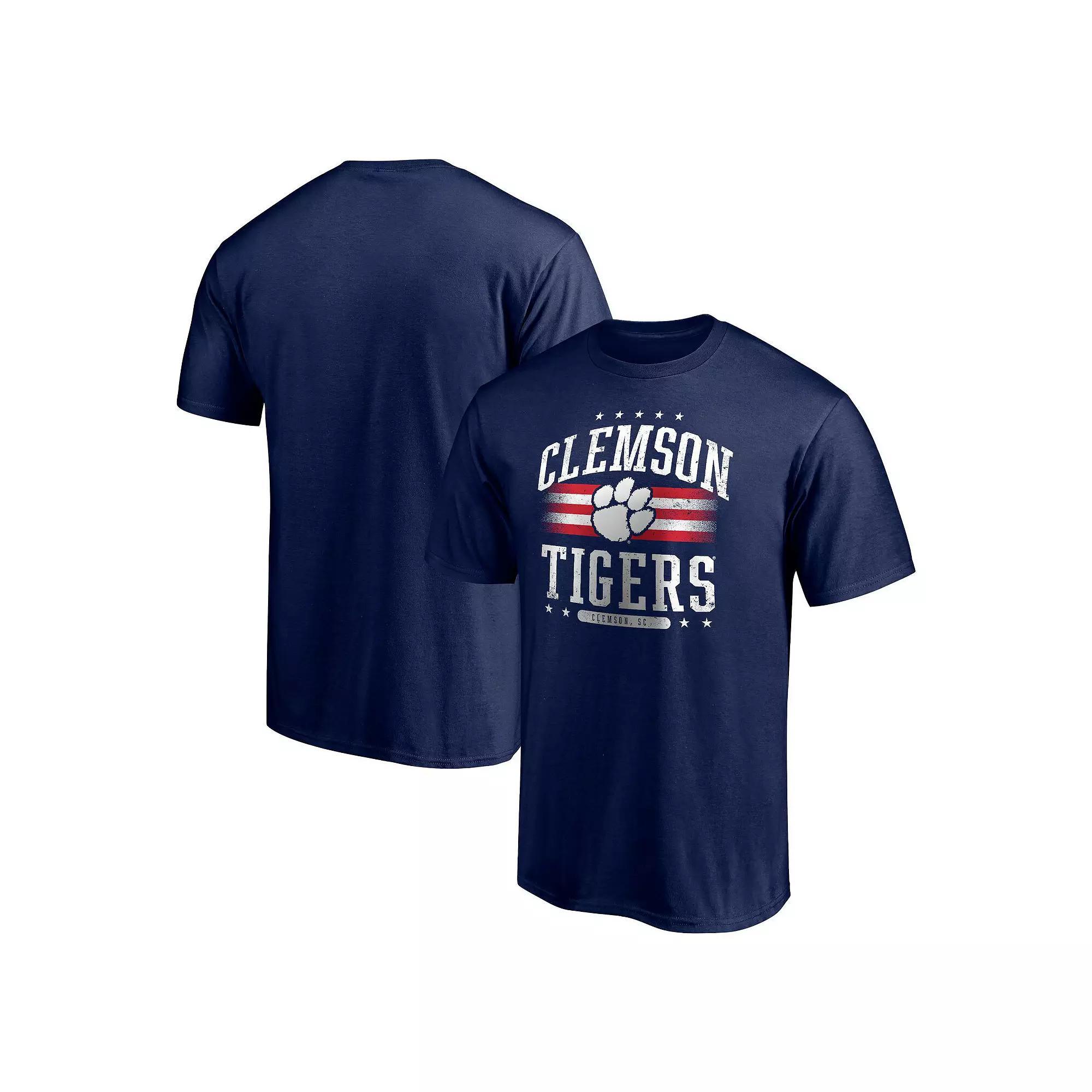 Men's Navy Clemson Tigers Americana T-Shirt, Size: Medium, Blue Product Image