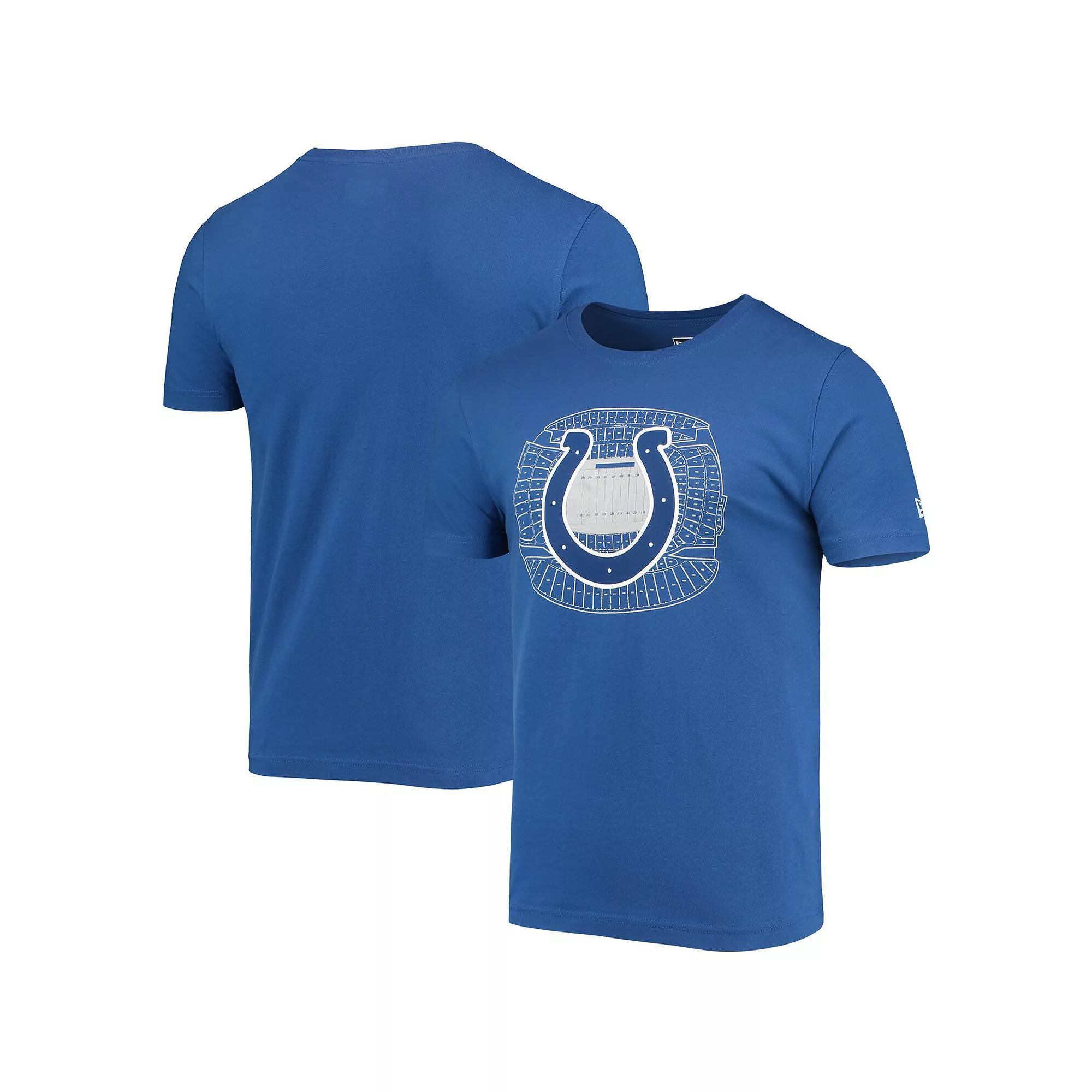 Men's New Era Royal Indianapolis Colts Stadium T-Shirt, Size: Small, Blue Product Image