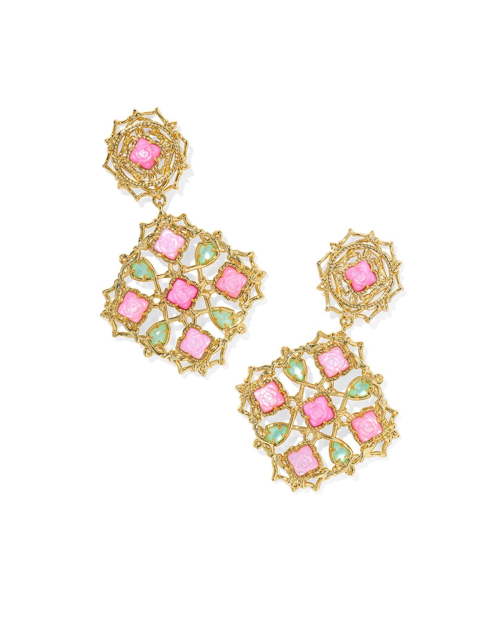 Mallory Rose Gold Statement Earrings Product Image