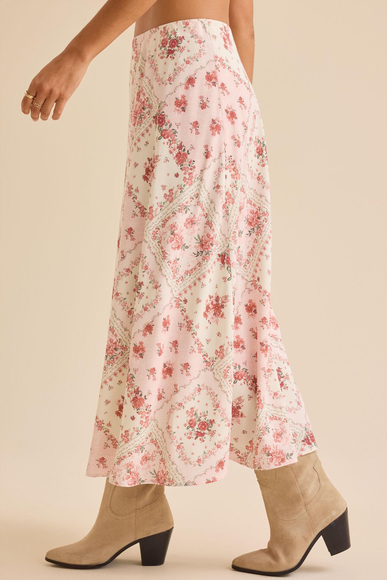 Gale Bandana Midi Skirt Product Image