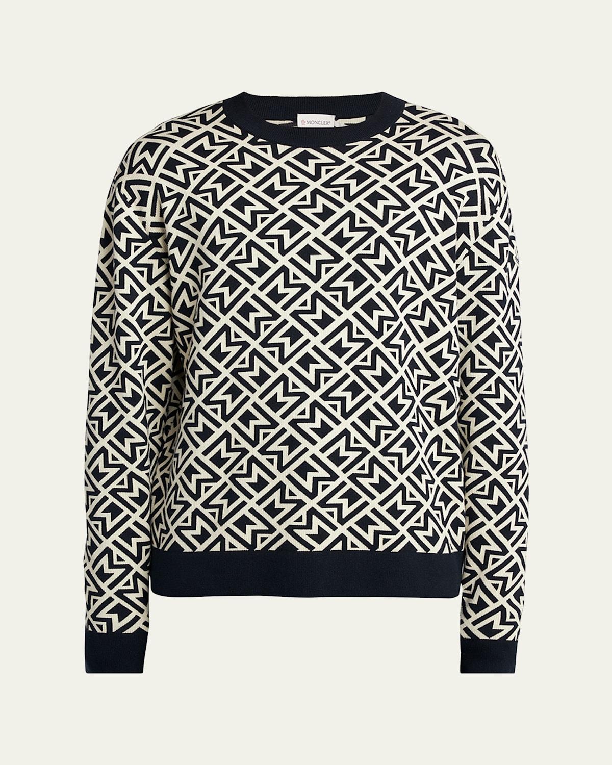 Mens Monogram Patterned Sweater Product Image