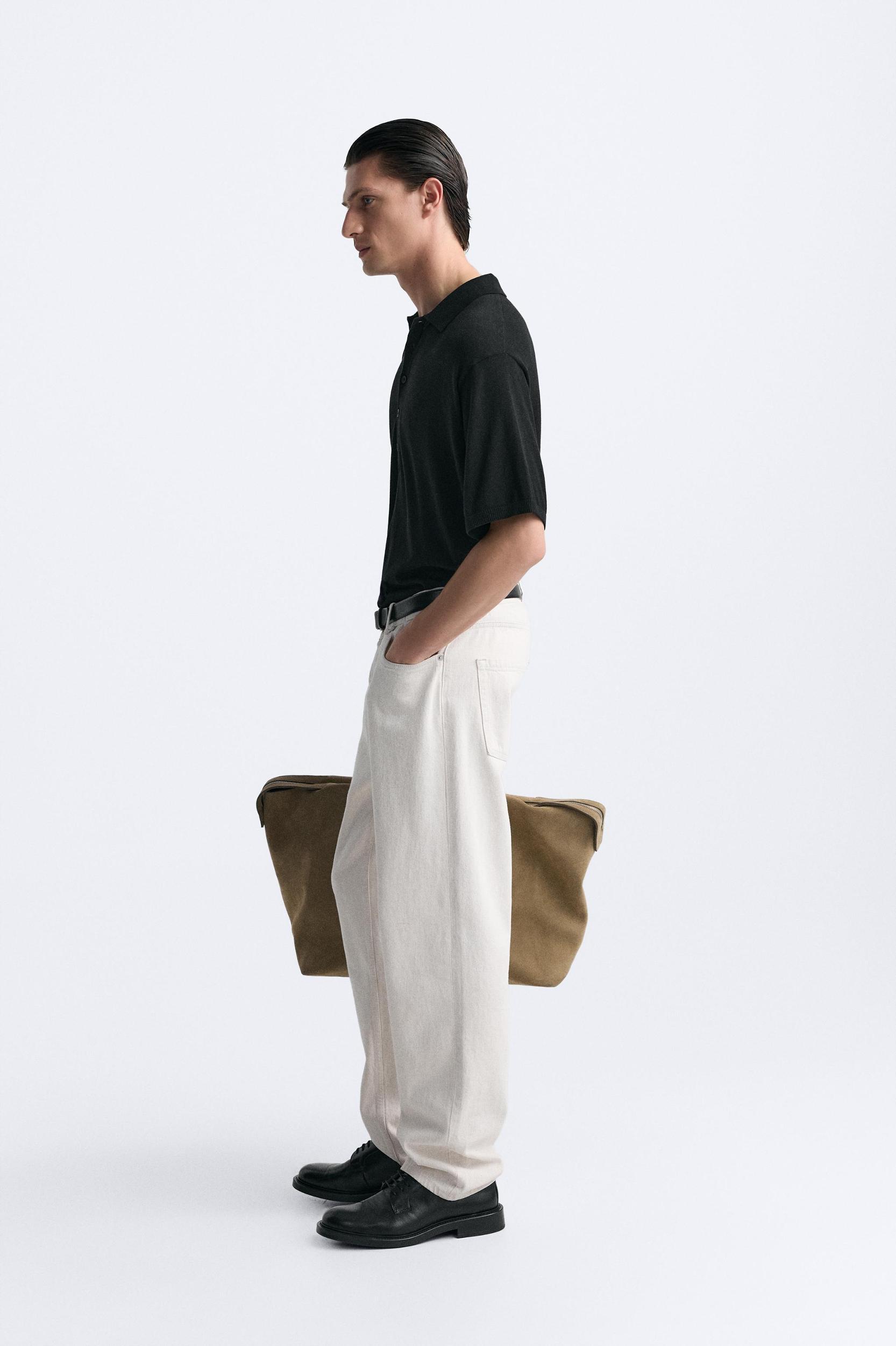 BUTTONED KNIT POLO TOP Product Image
