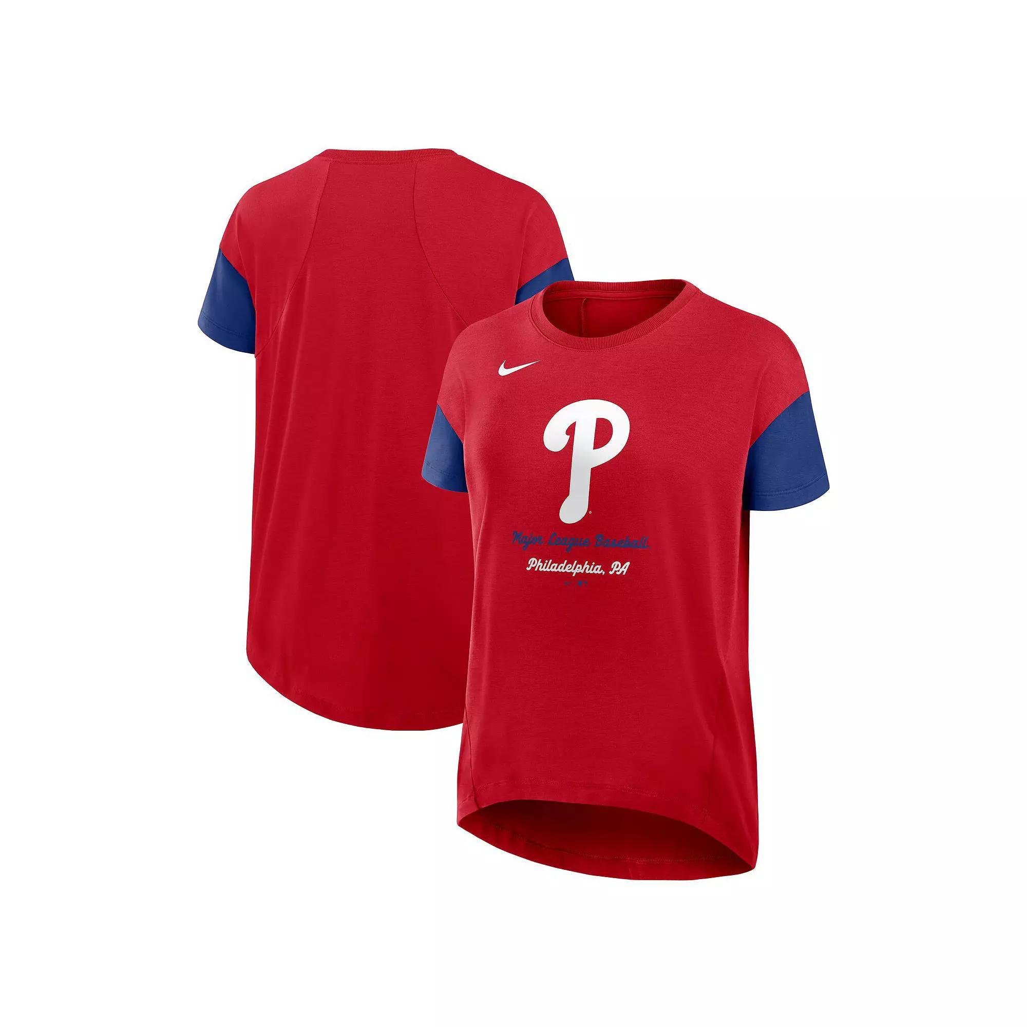 Texas Rangers Flowy Womenâs Nike Women's Dri-FIT MLB T-Shirt Product Image