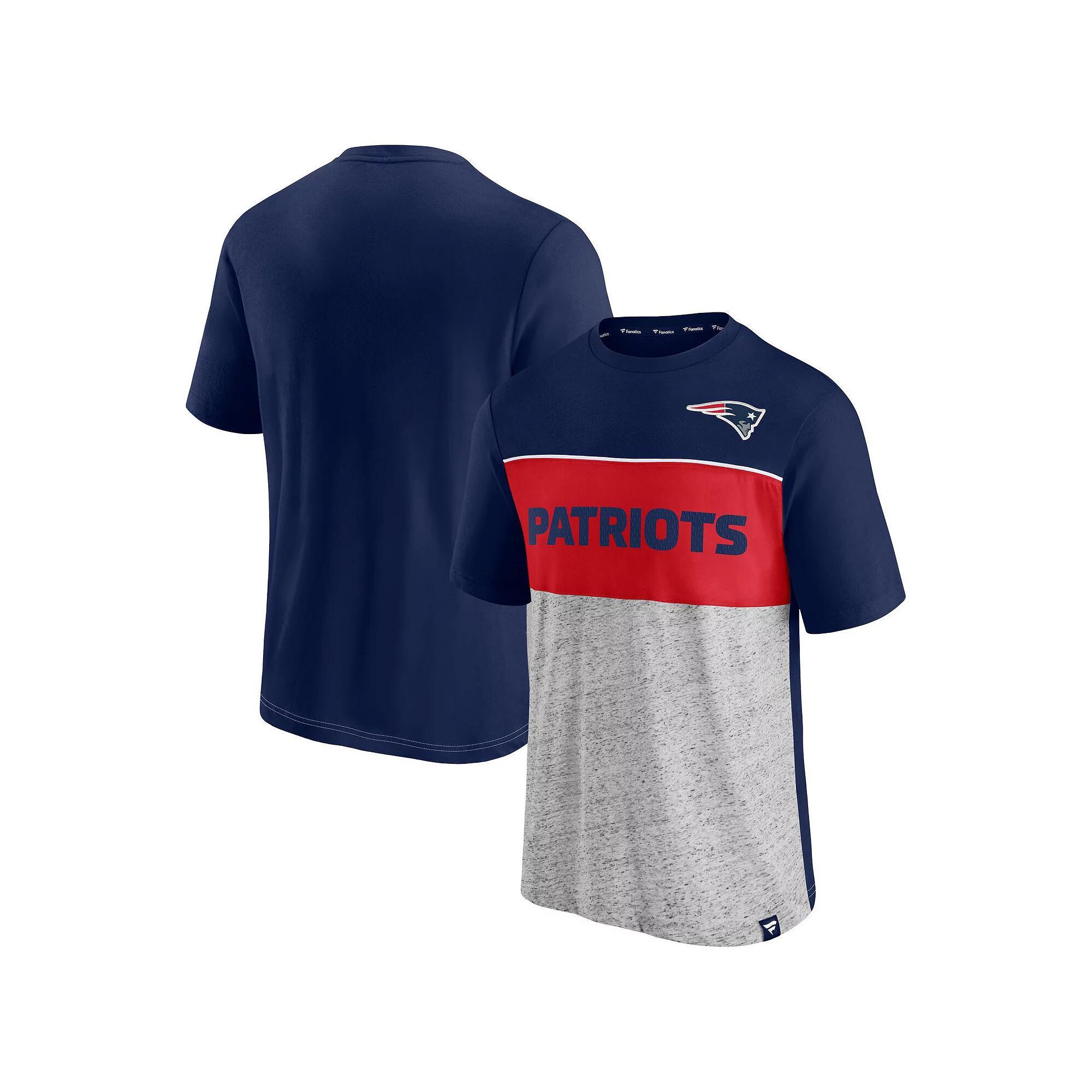 Men's Fanatics Branded Black/Heathered Gray Jacksonville Jaguars Colorblock T-Shirt, Size: Large Product Image