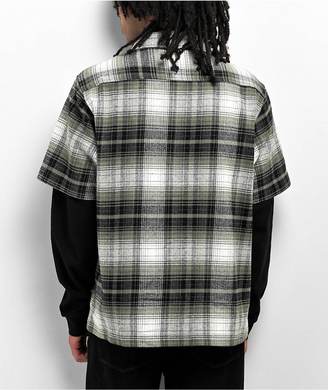 Welcome Lair Green 2fer Button Up Long Sleeve Shirt Product Image