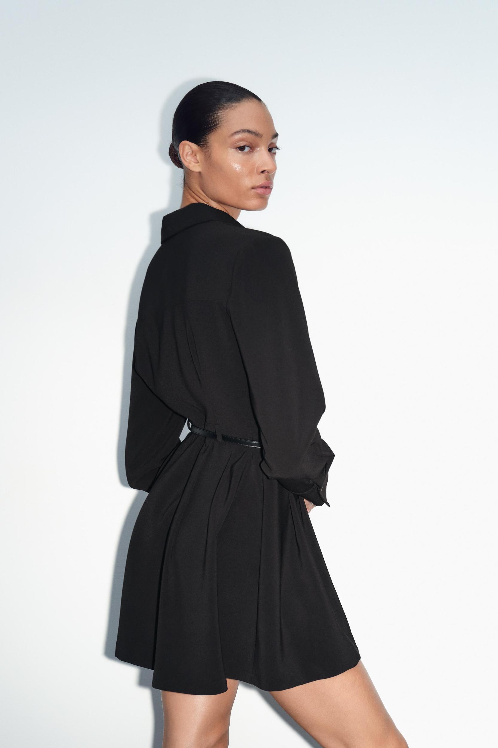 BELTED MINI DRESS Product Image