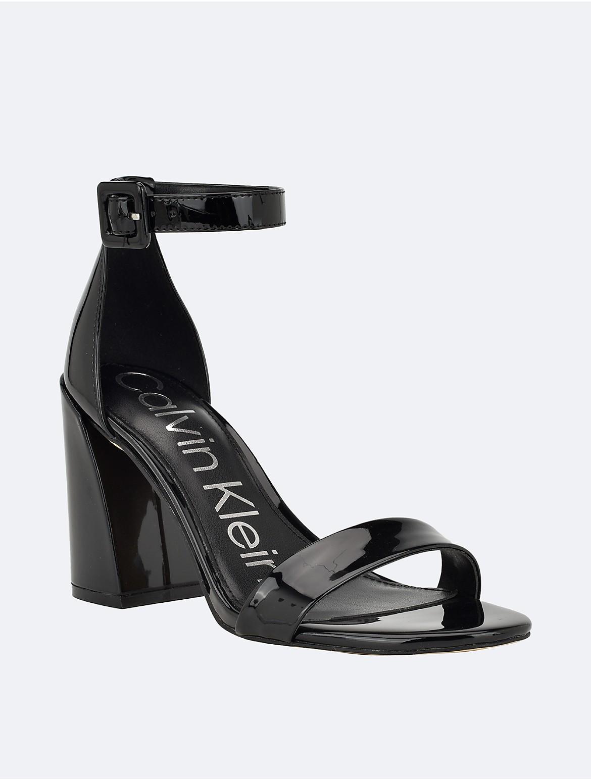 Calvin Klein Womens Womens Marle Heel Sandal - White - 9 Product Image