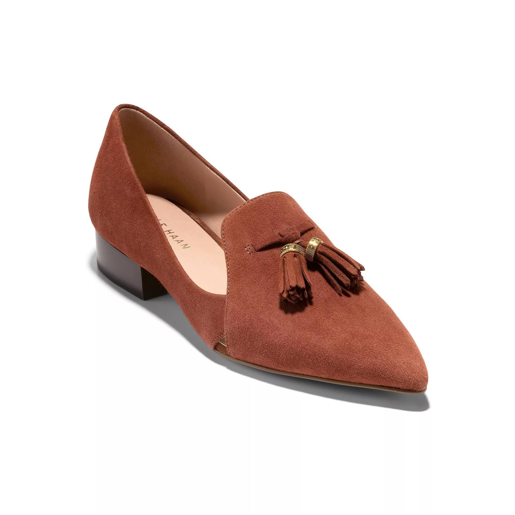 Cole Haan Womens Vanya Tassel Flats - Brown Size 10.5 Product Image