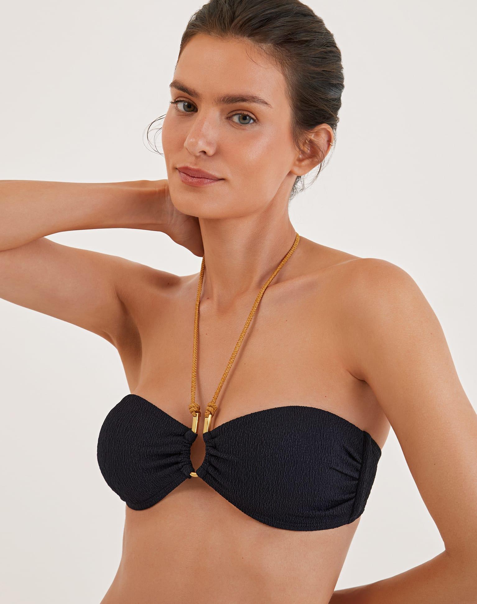 Firenze Diane Bandeau Top - Black Product Image