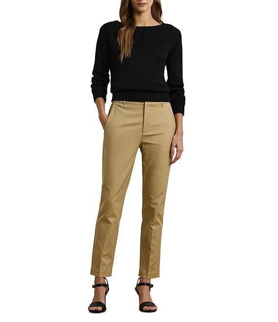 Lauren Ralph Lauren Knit Boat Neck Long Sleeve Top Product Image