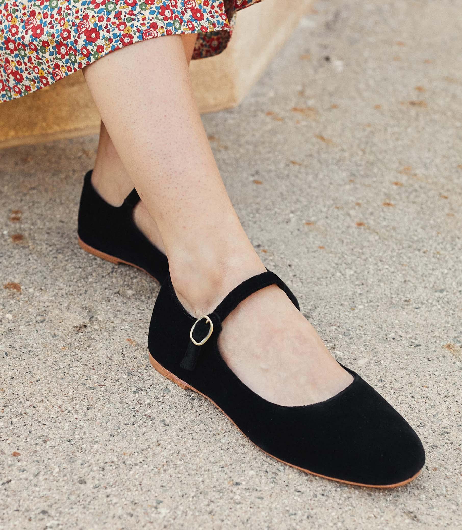MARY JANE SLIPPER -- BLACK Product Image