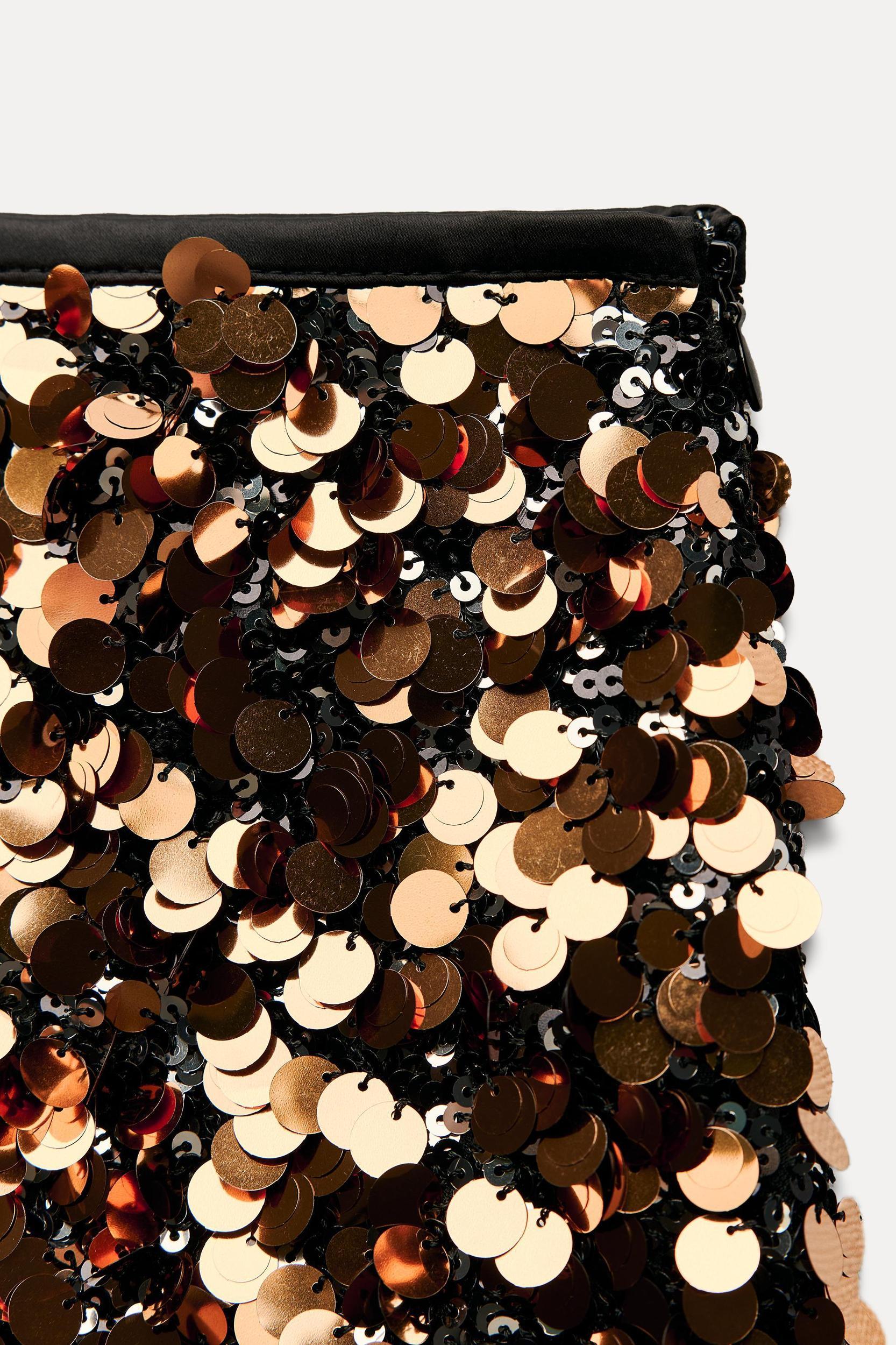 SEQUIN MINI SKIRT Product Image
