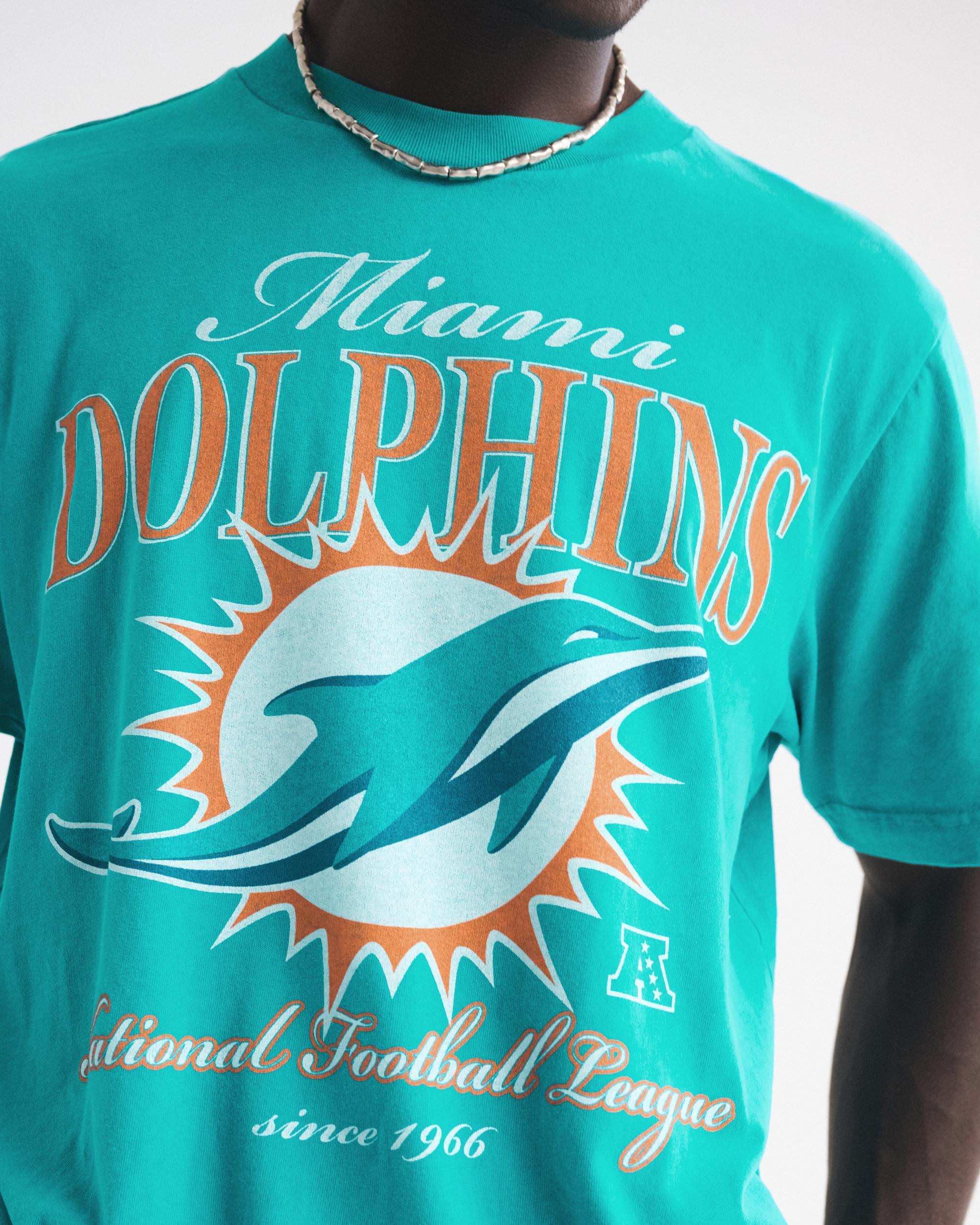 Miami Dolphins Vintage-Inspired Graphic Tee Product Image