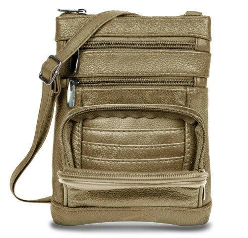 Genuine Leather Crossbody Bag - Multi-Size Options (Standard, Plus, XL) Product Image