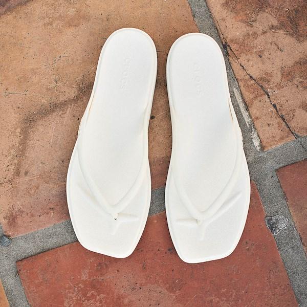 Womens Crocs Miami Flip Flop Sandal - Chalk Product Image