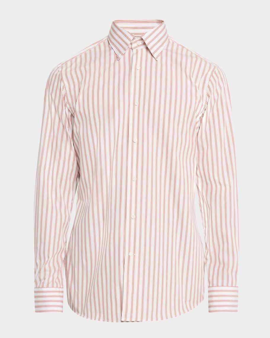 Mens Hays Cotton Stripe Dress Shirt Product Image