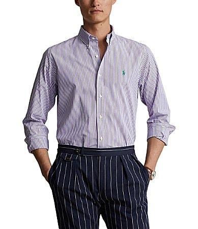 Polo Ralph Lauren Cotton Stretch Poplin Classic Fit Button Down Shirt Product Image