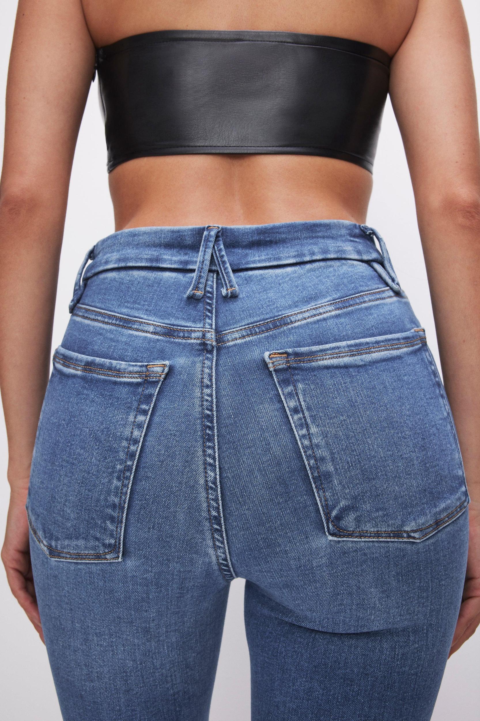 POWER STRETCH PULL-ON SKINNY JEANS | INDIGO490 Product Image