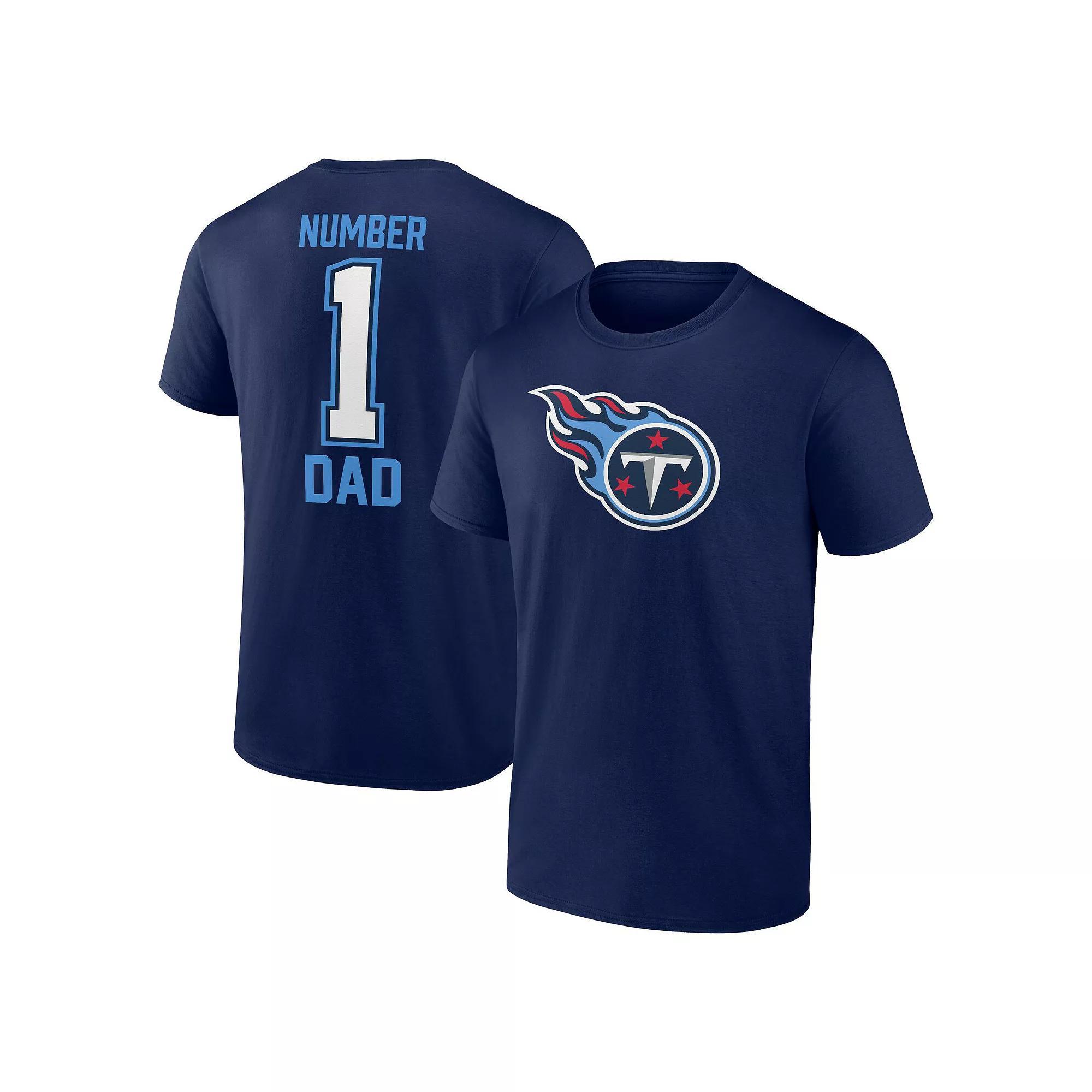 Men's Fanatics Navy Tennessee Titans Father's Day T-Shirt, Size: Small, Blue Product Image