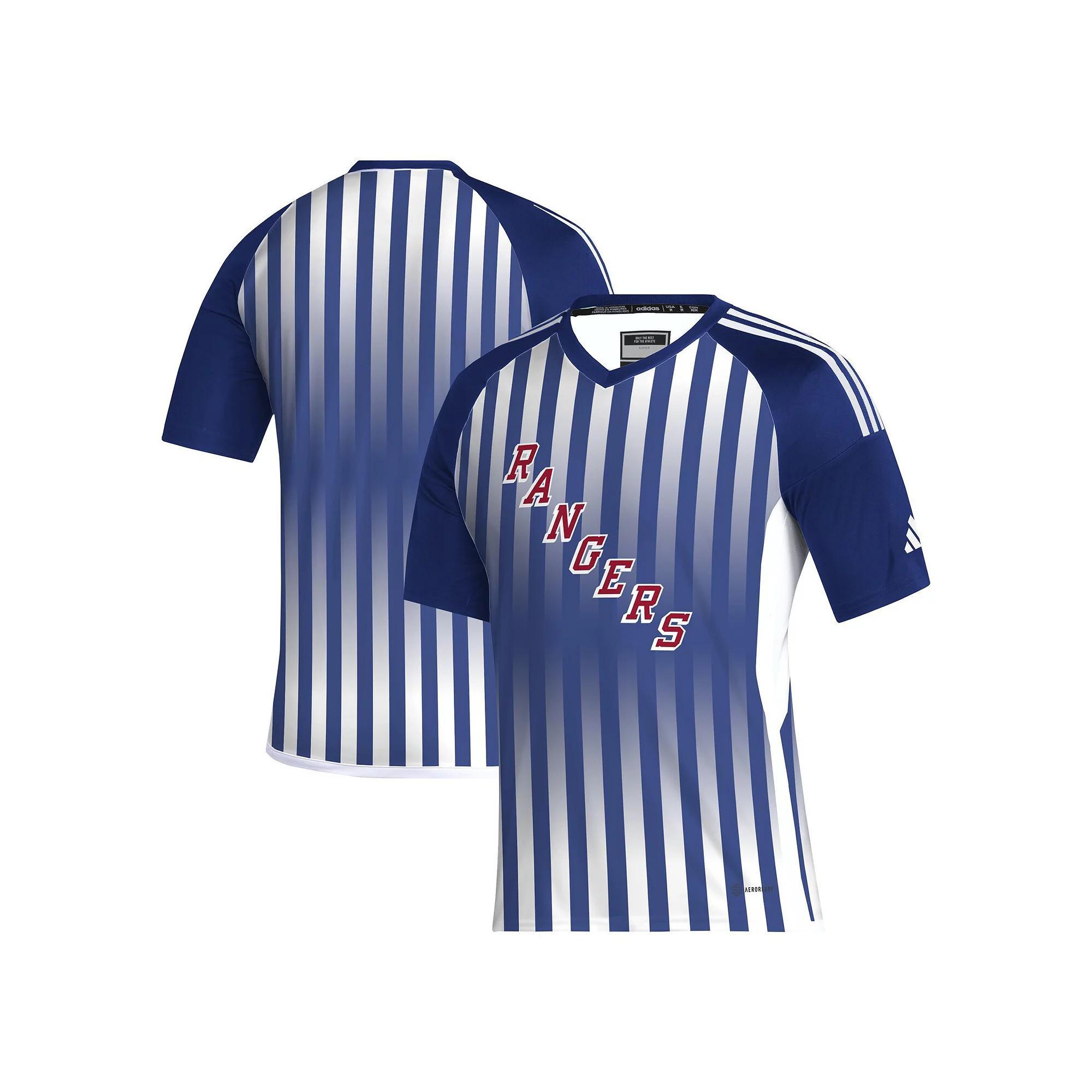Men's adidas Blue New York Rangers AEROREADY Raglan Soccer Top, Size: Medium, Ran Blue Product Image
