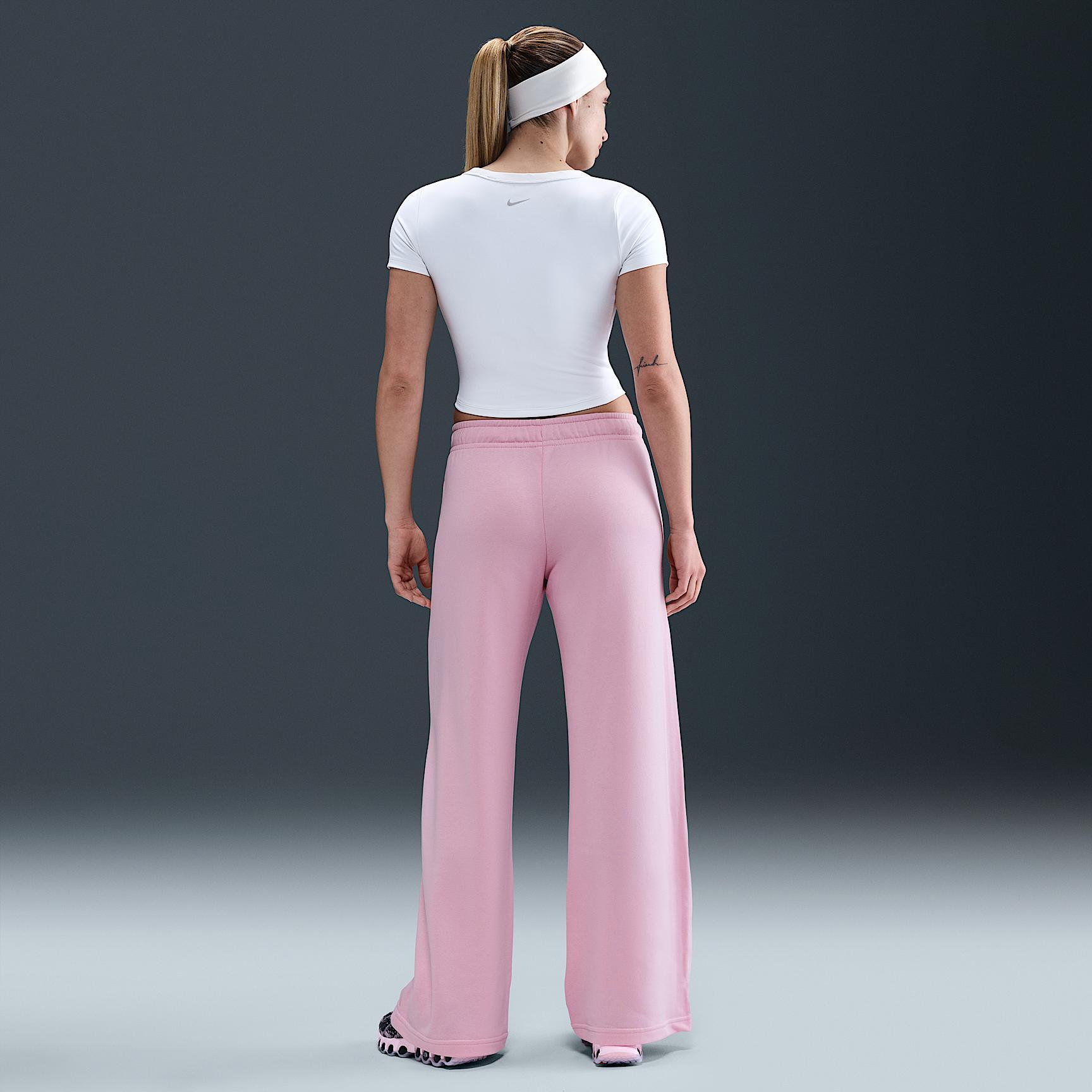 Nike Sportswear Club Fleece Women's Mid-Rise Wide-Leg Sweatpants Product Image