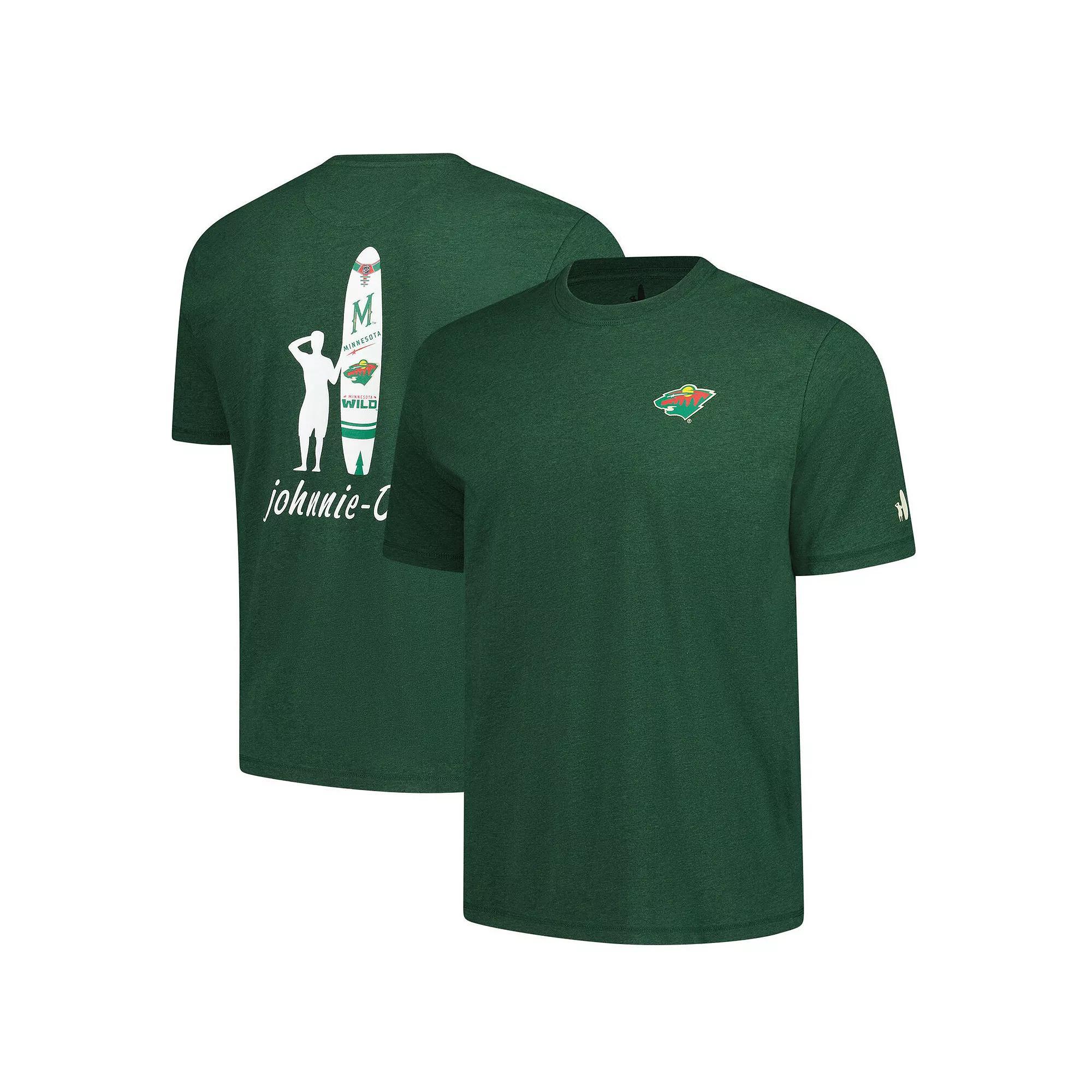 Men's johnnie-O Green Minnesota Wild Heathered Spencer T-Shirt, Size: Medium Product Image