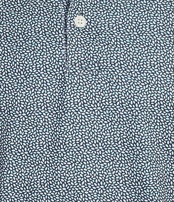 Hart Schaffner Marx Short Sleeve Luxury Performance Leaf Geo Polo Shirt Product Image