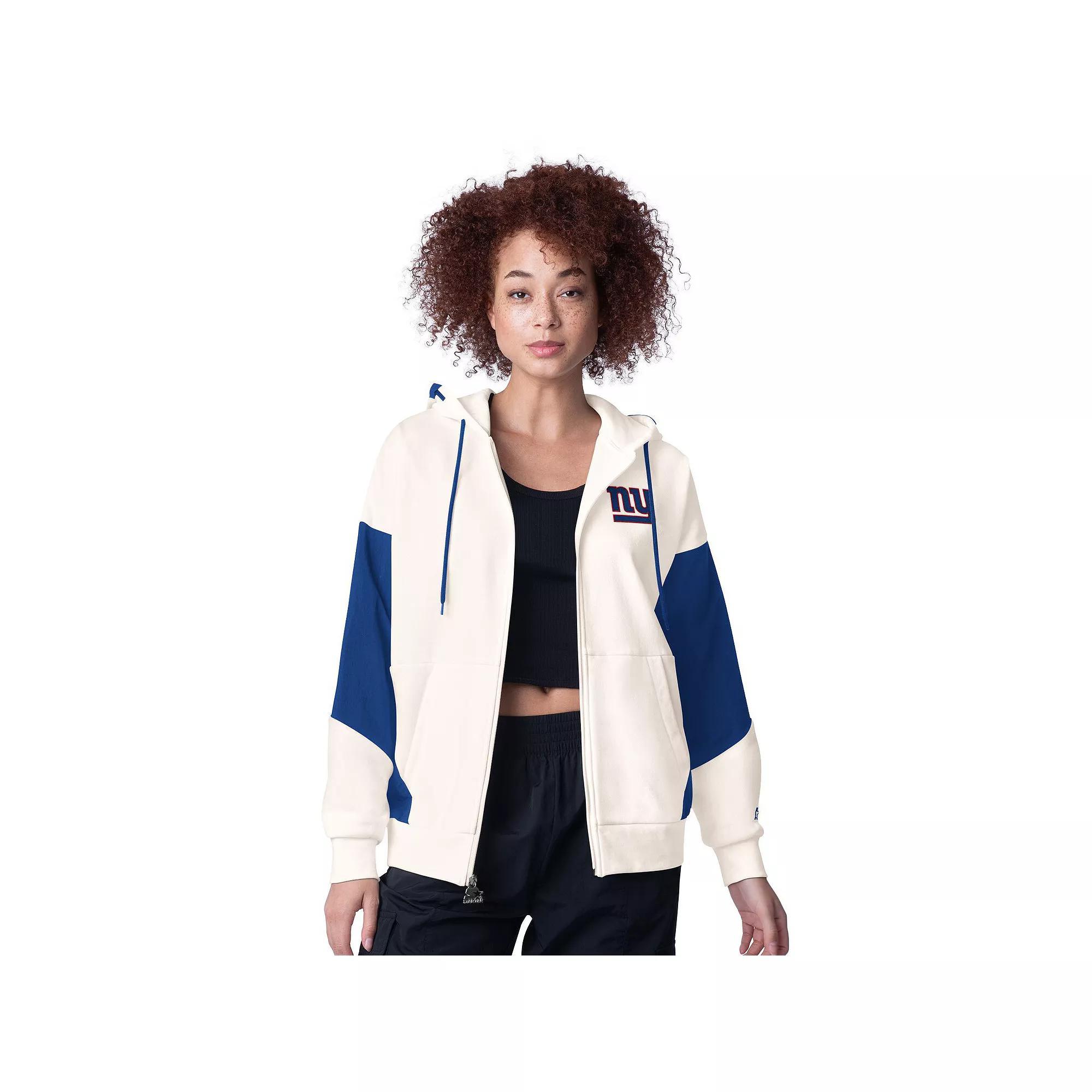 Women's Starter White Kansas City Chiefs Scrimmage Full-Zip Hoodie, Size: Large Product Image