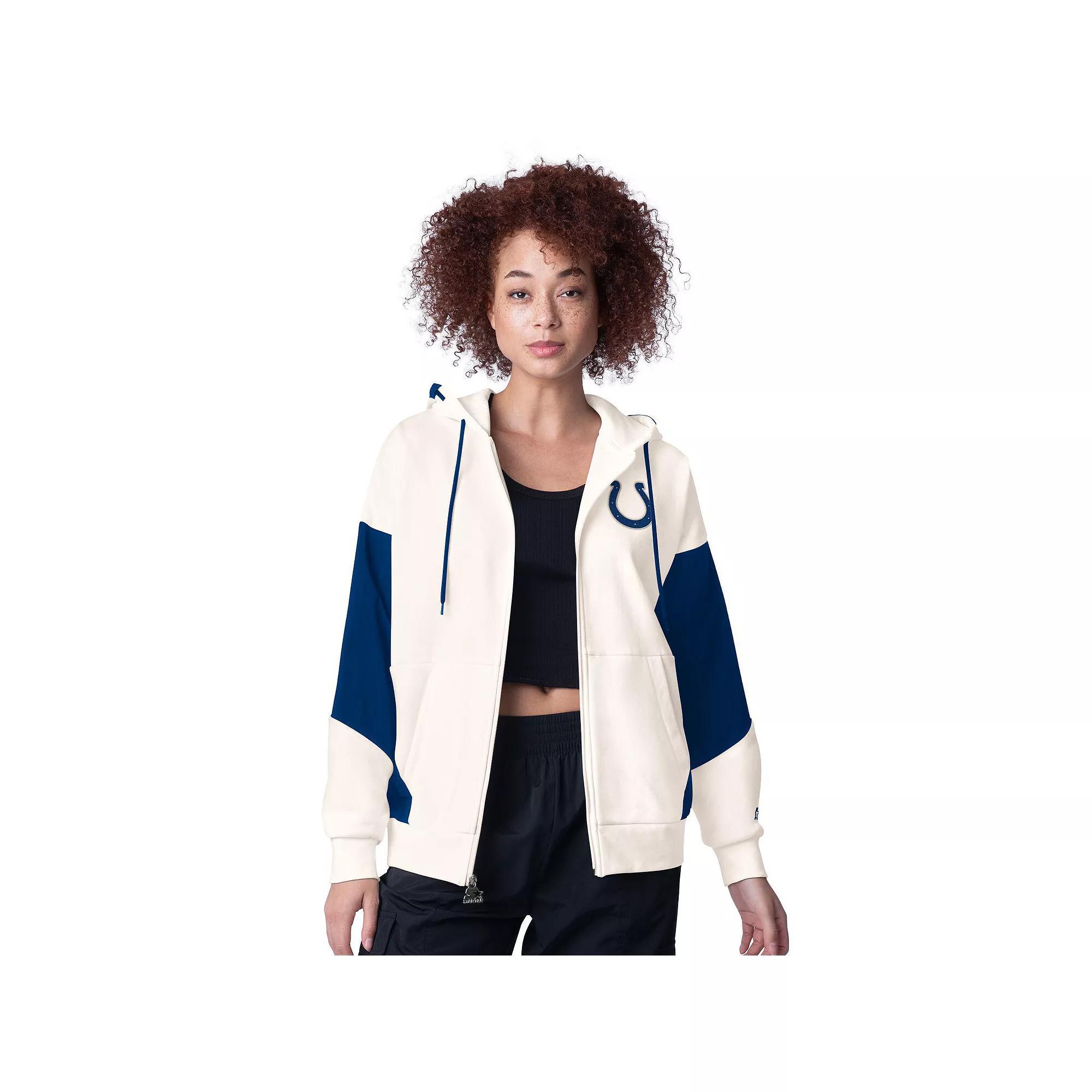 Women's Starter White Kansas City Chiefs Scrimmage Full-Zip Hoodie, Size: Large Product Image