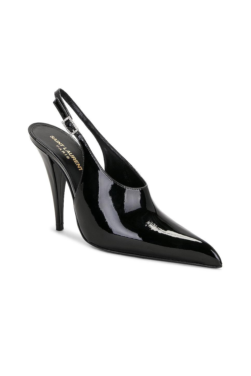 Saint Laurent Nico Slingback Pump in Black Product Image