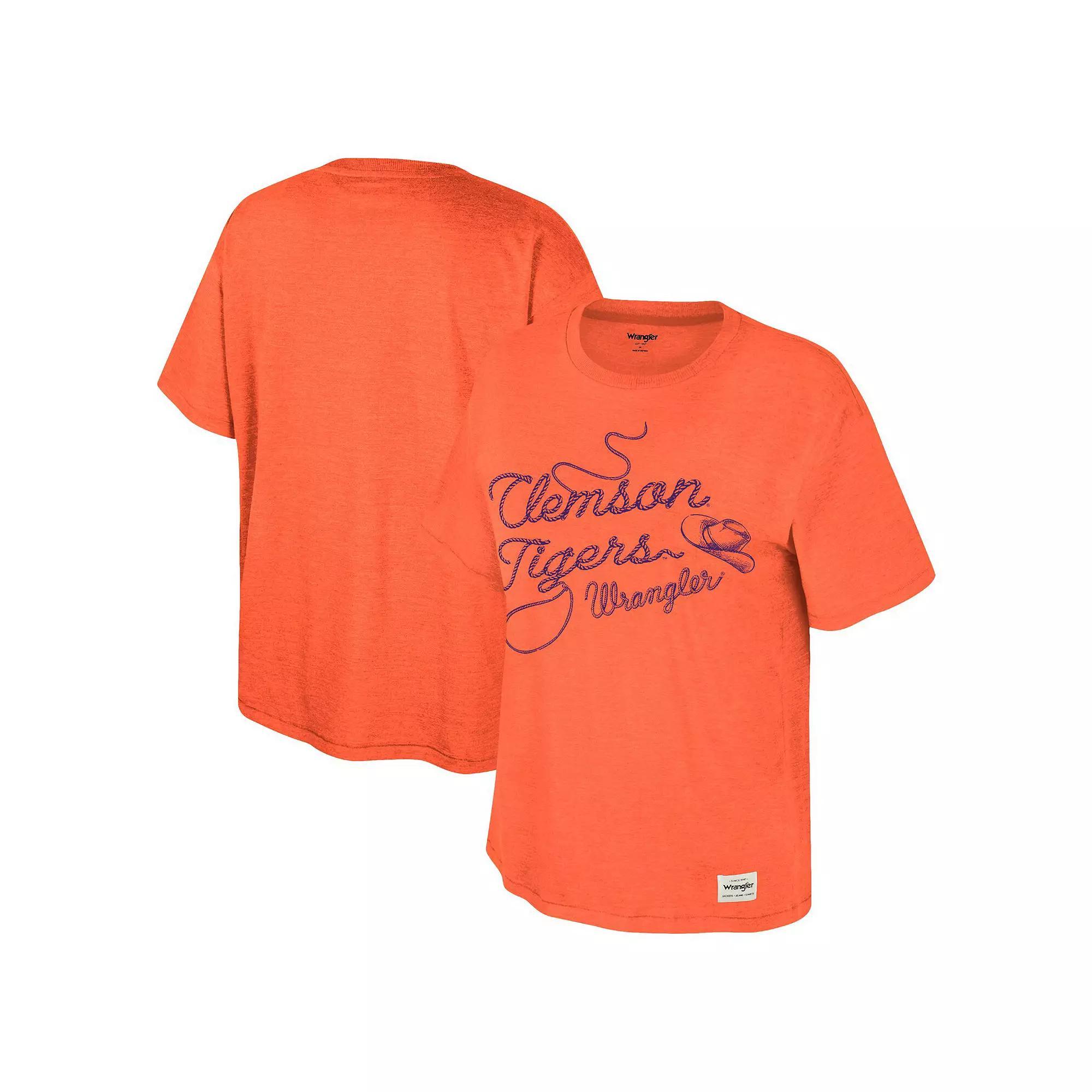 Women's Colosseum x Wrangler Orange Clemson Tigers Lasso Oversized T-Shirt, Size: XXL Product Image