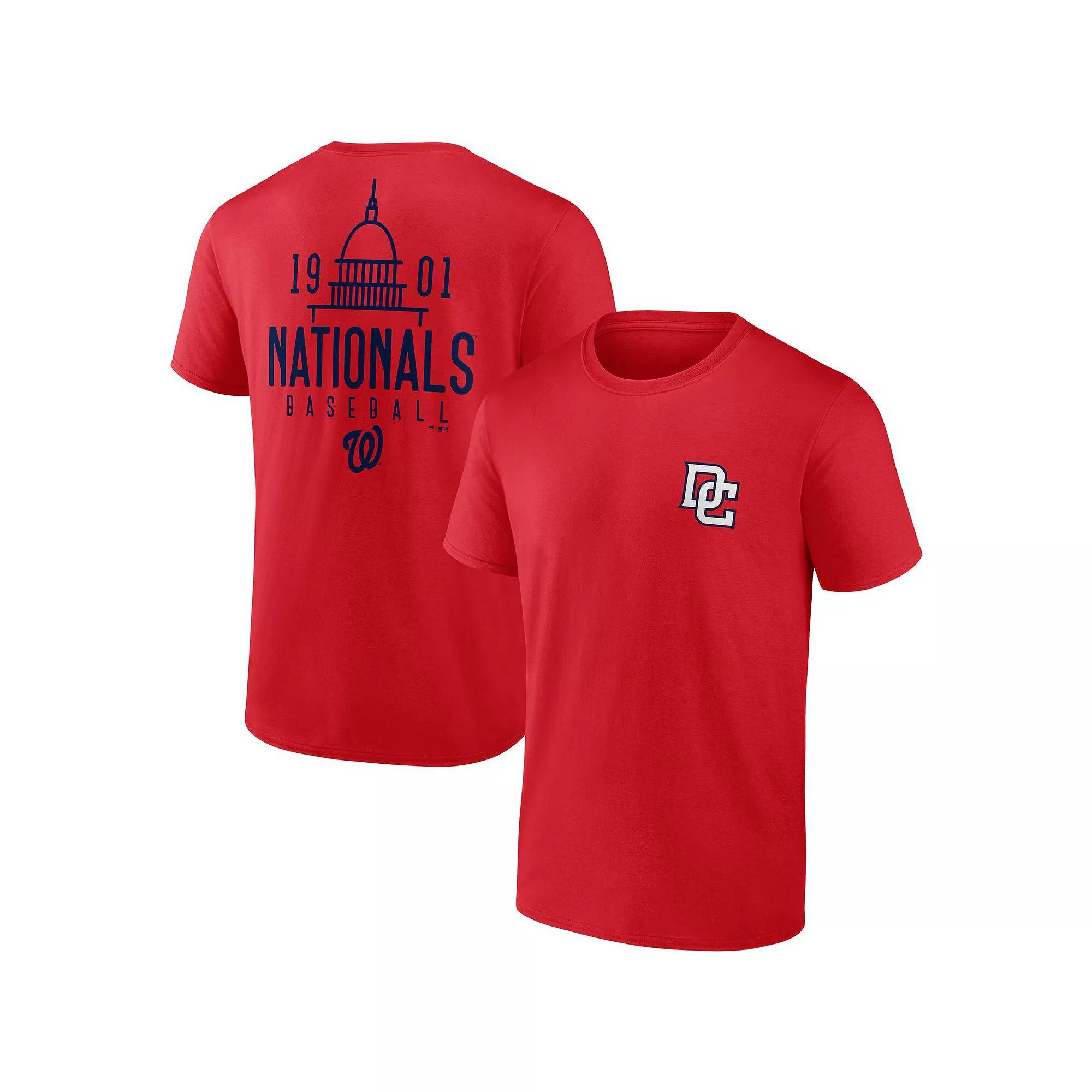Men's Fanatics Branded Red Washington Nationals Iconic Bring It T-Shirt, Size: Medium Product Image