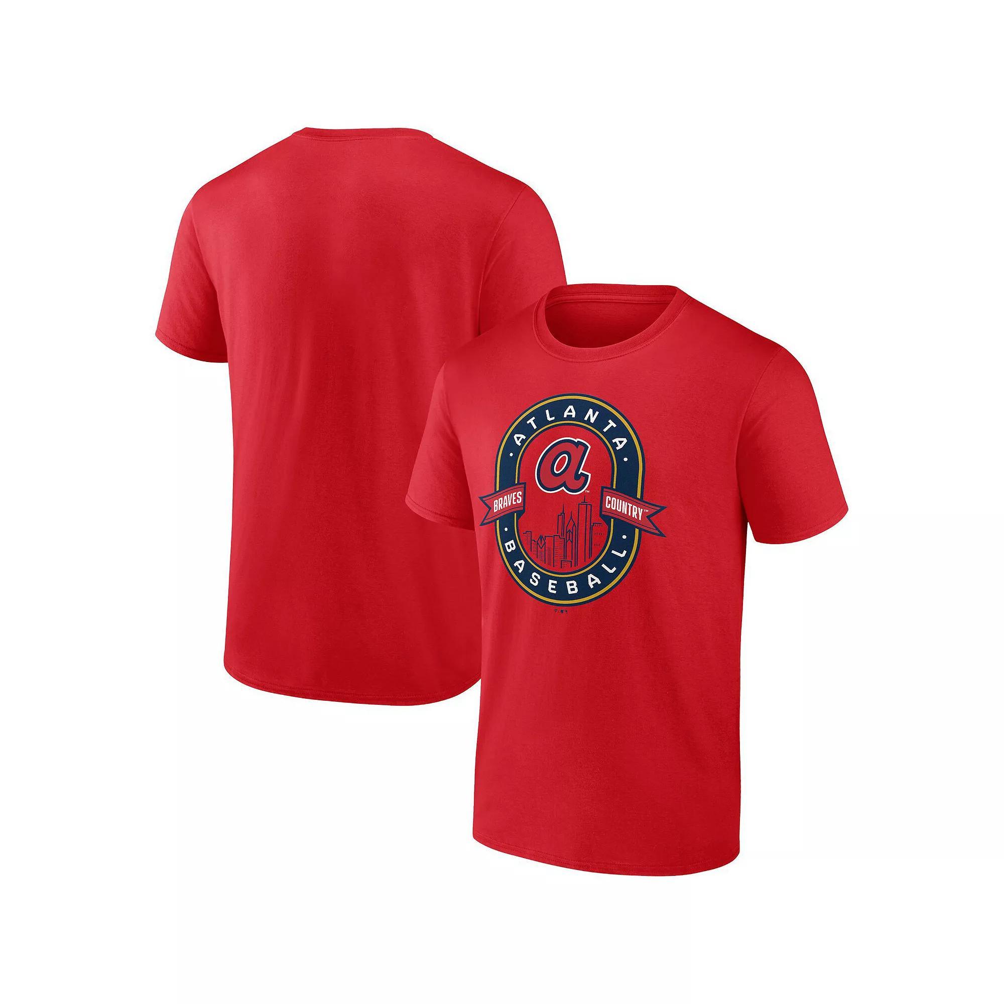 Men's Fanatics Branded Red Atlanta Braves Iconic Glory Bound T-Shirt, Size: Small Product Image