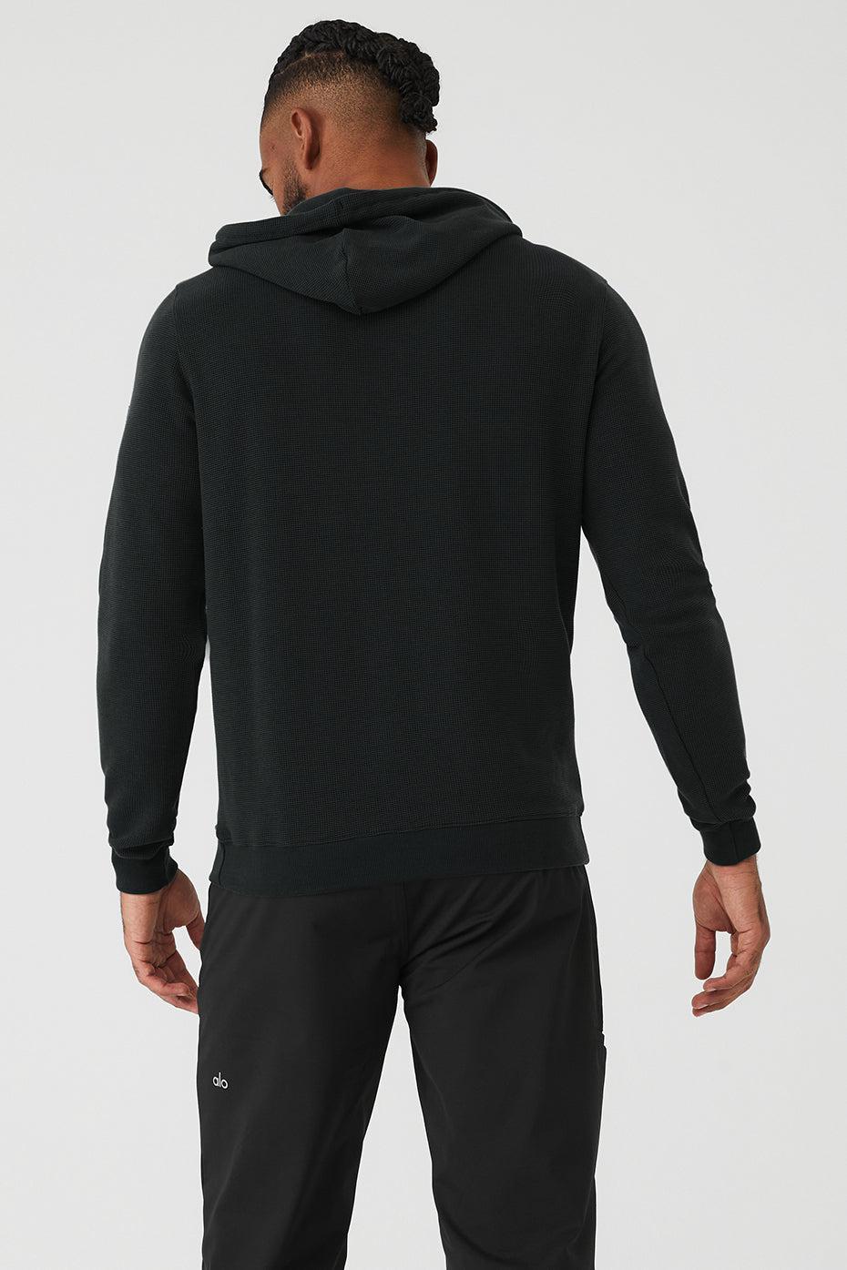 Micro Waffle Fast Break Hoodie - Black Product Image