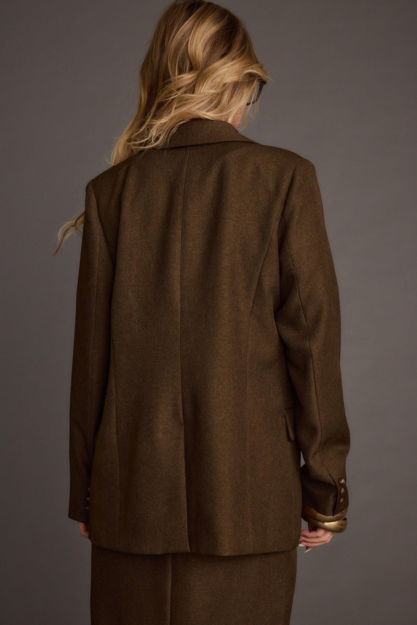 Tory Mocha Twill Blazer Product Image