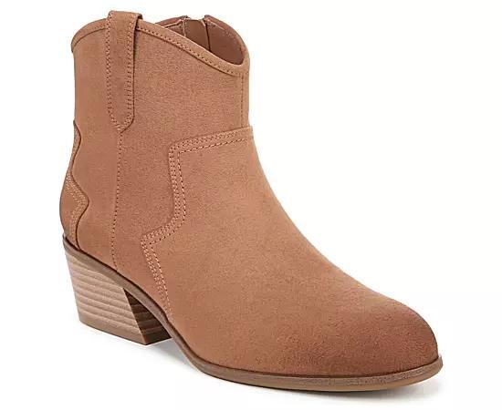 Dr. Scholl's Lasso Women's Western Ankle Boots, Size: 6, Black Off White Product Image