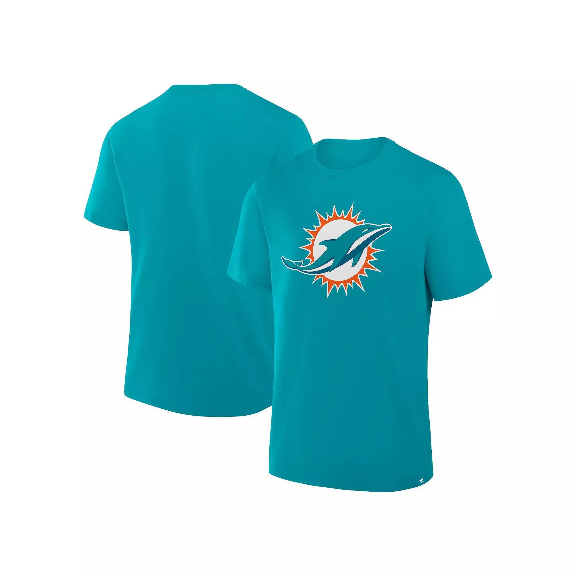 Men's Fanatics  Aqua Miami Dolphins Legacy Cotton T-Shirt, Size: 2XL, Turquoise A Product Image