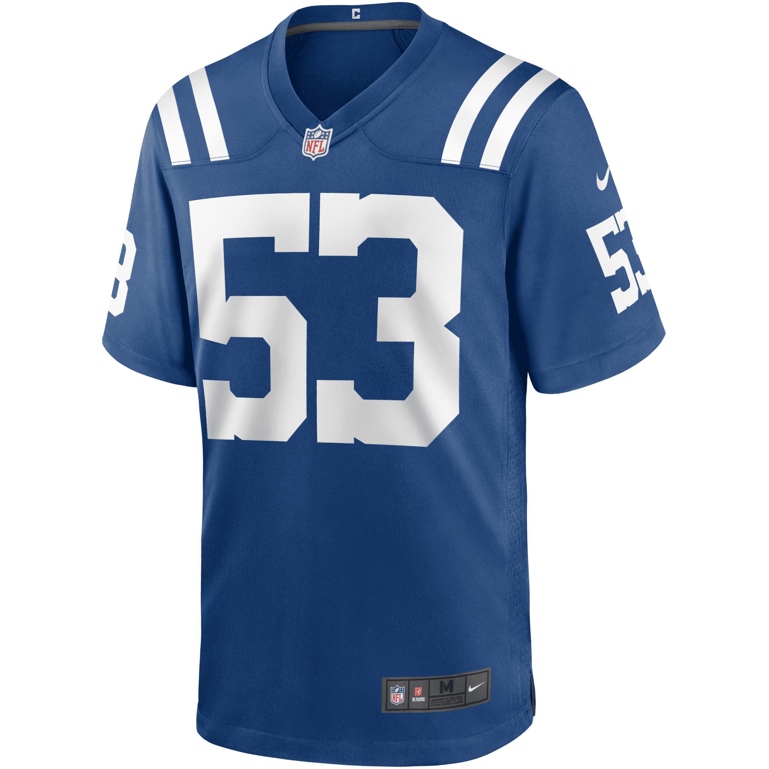 Men's Nike Shaquille Leonard White Indianapolis Colts Game Player Jersey, Size: Medium Product Image