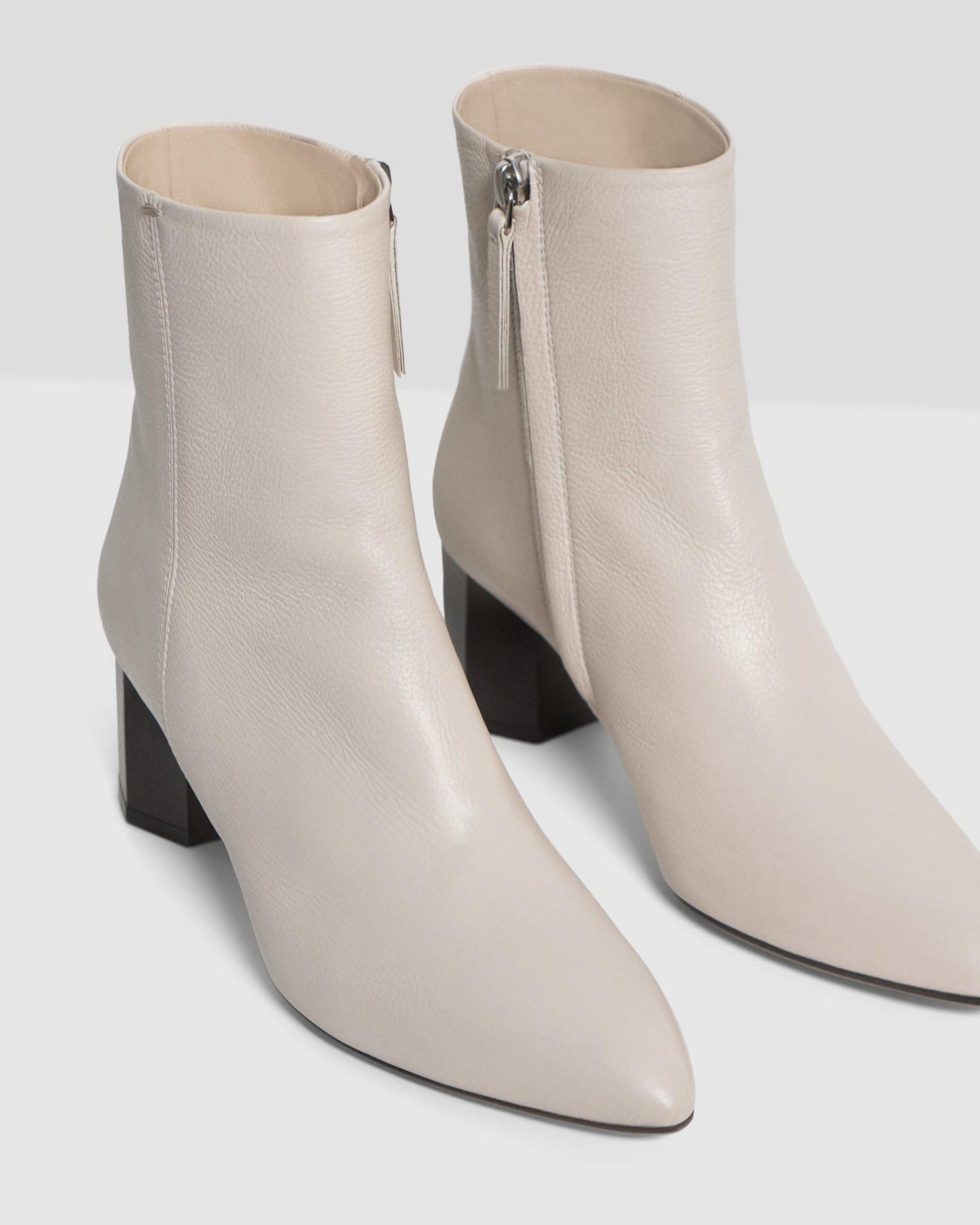 Ankle Bootie in Leather Product Image