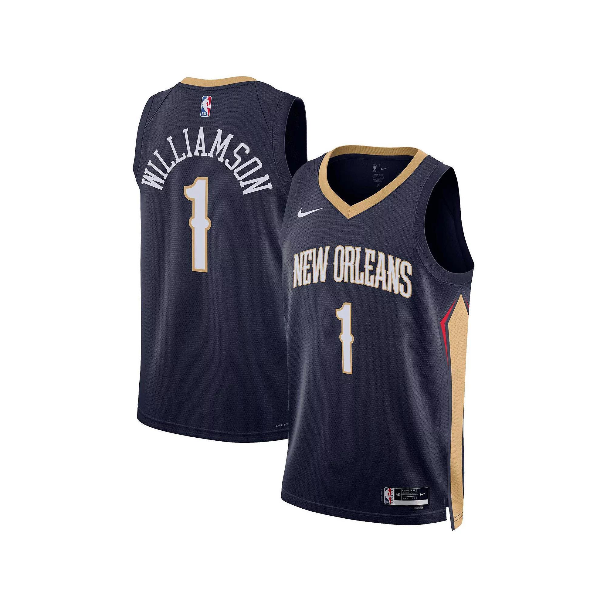 Unisex Nike C.J. McCollum Navy New Orleans Pelicans Swingman Jersey - Icon Edition, Adult Unisex, Size: XL, Blue Product Image