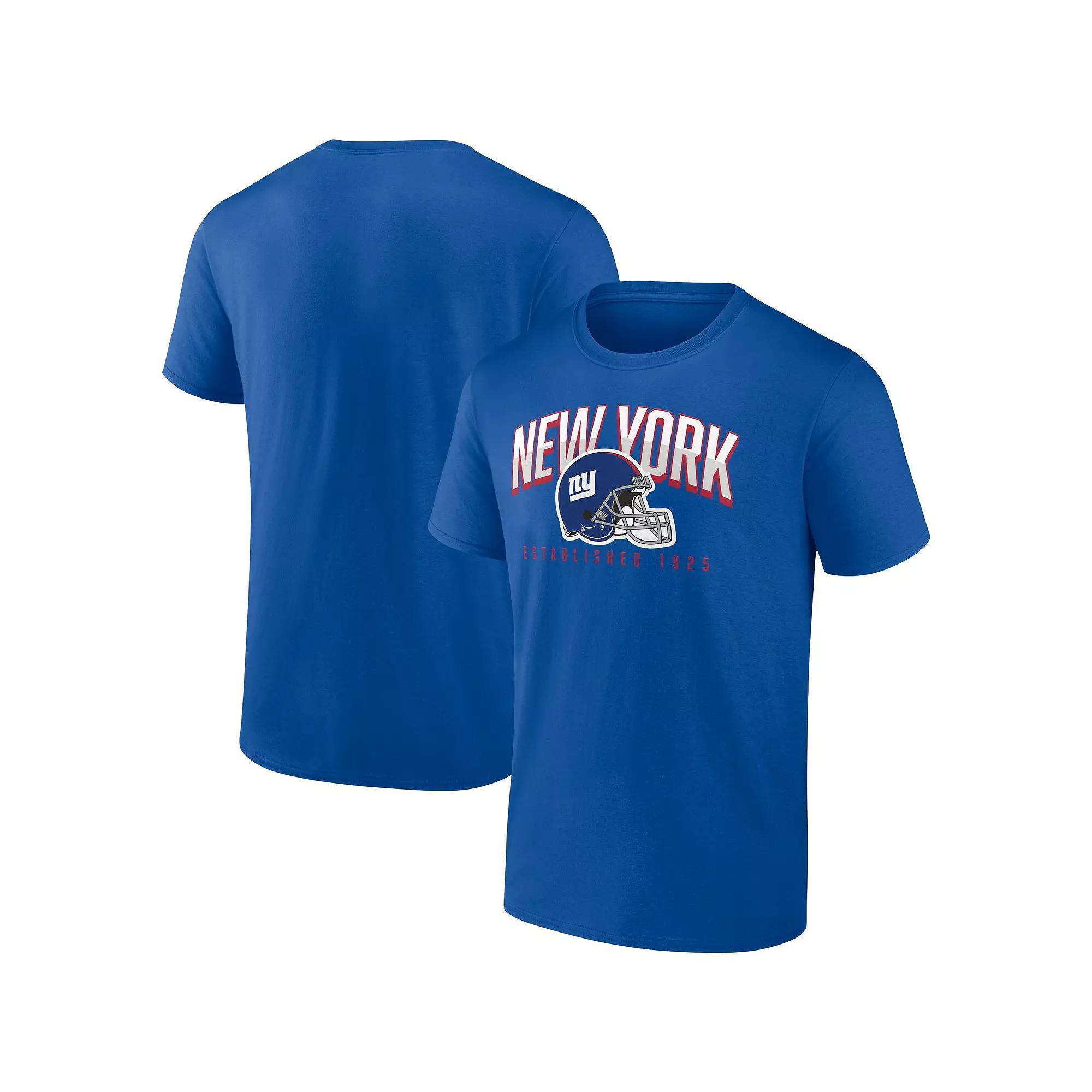 Men's Fanatics Branded  Royal New York Giants  T-Shirt, Size: Small, Blue Product Image
