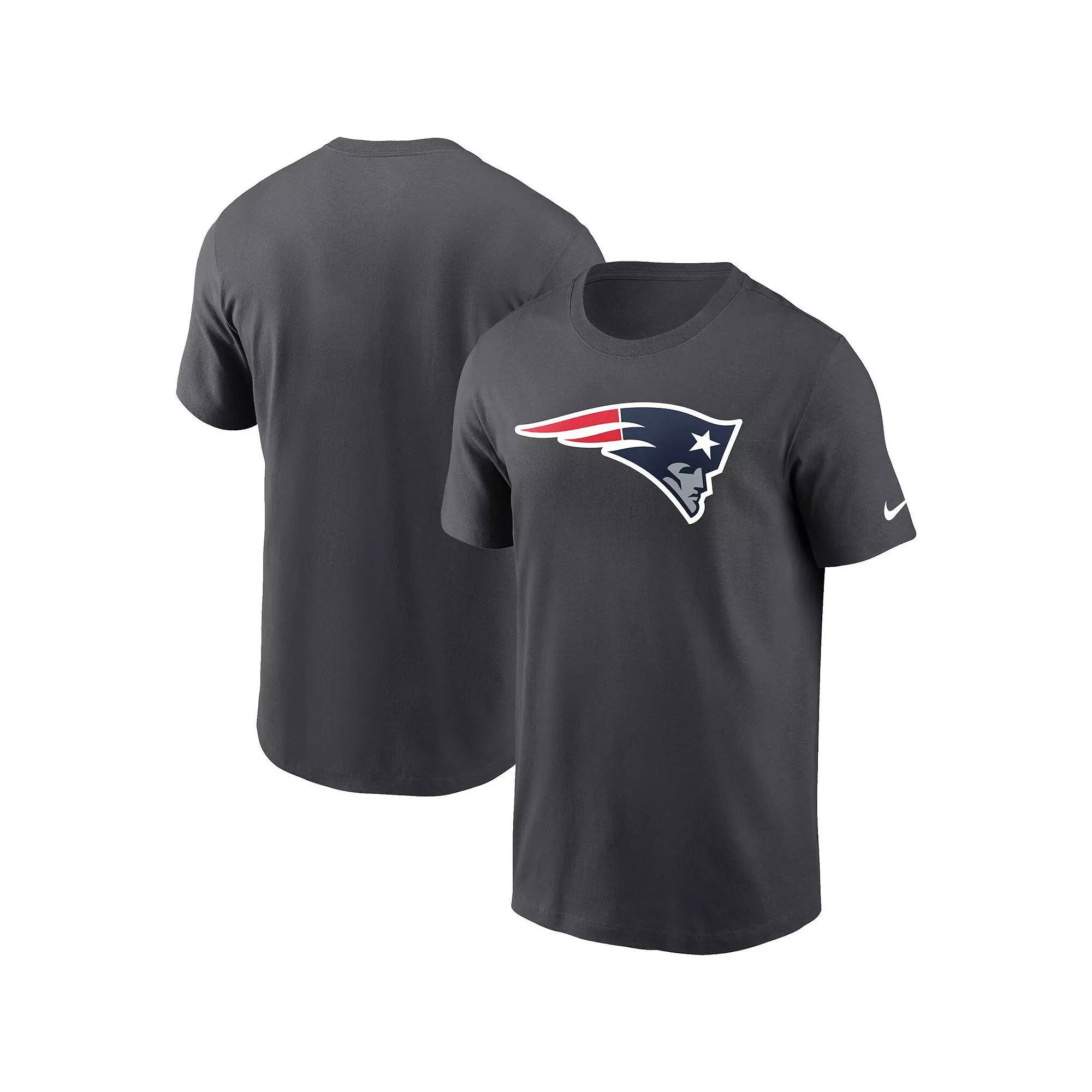 Men's Nike Anthracite New England Patriots Logo Essential T-Shirt, Size: XL, Grey Product Image