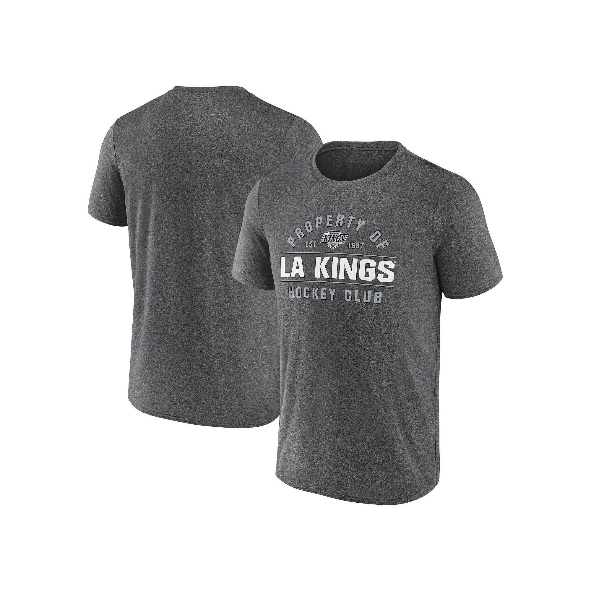 Men's Fanatics Heather Charcoal Los Angeles Kings Property Of T-Shirt, Size: XL, Kgs Charco Product Image