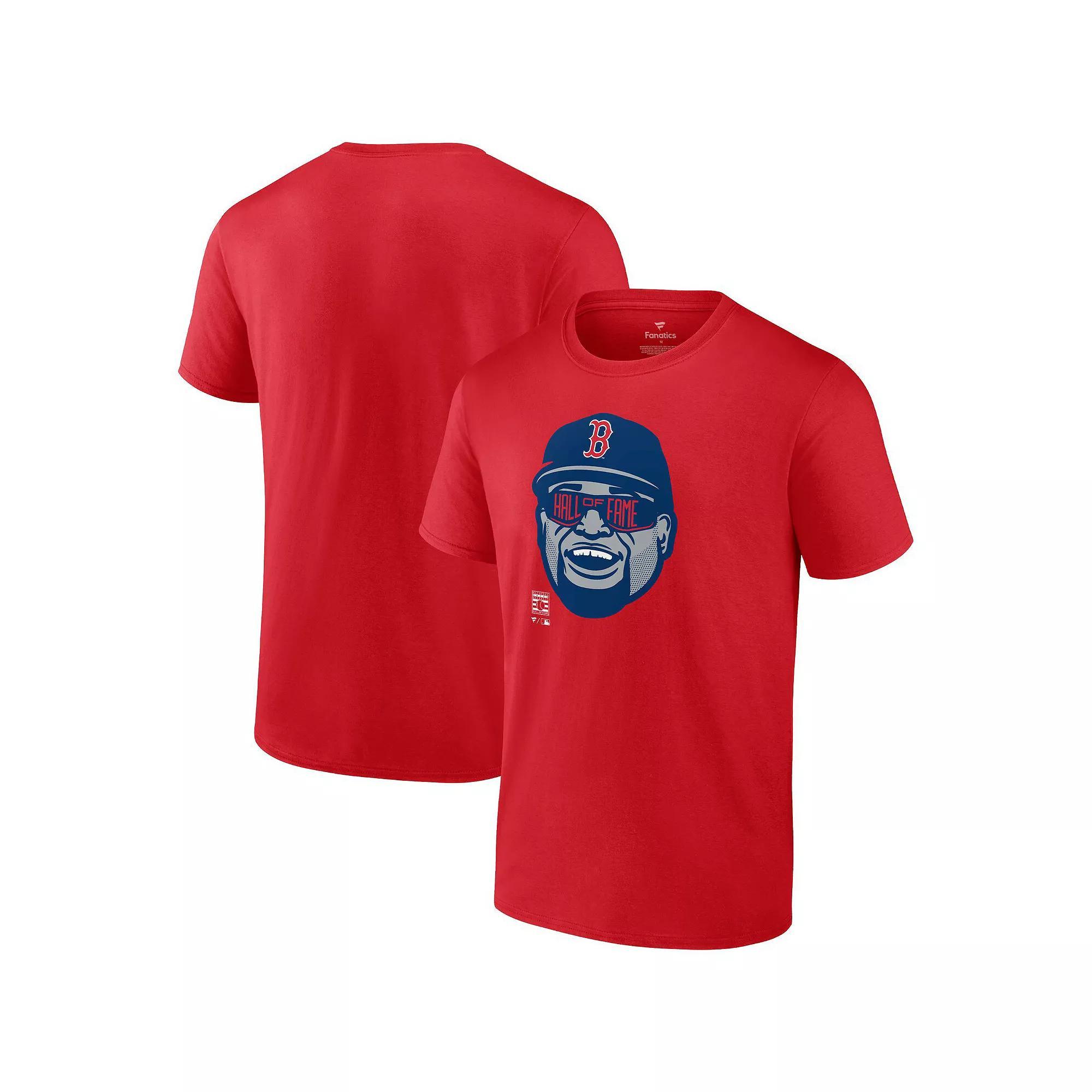 Men's Fanatics Branded David Ortiz Red Boston Red Sox Hall of Fame T-Shirt, Size: Small Product Image