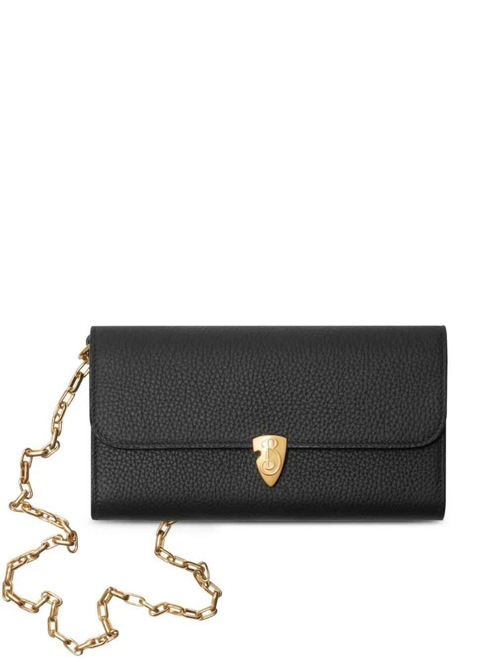 BURBERRY B Shield Clutch Bag In Black Product Image