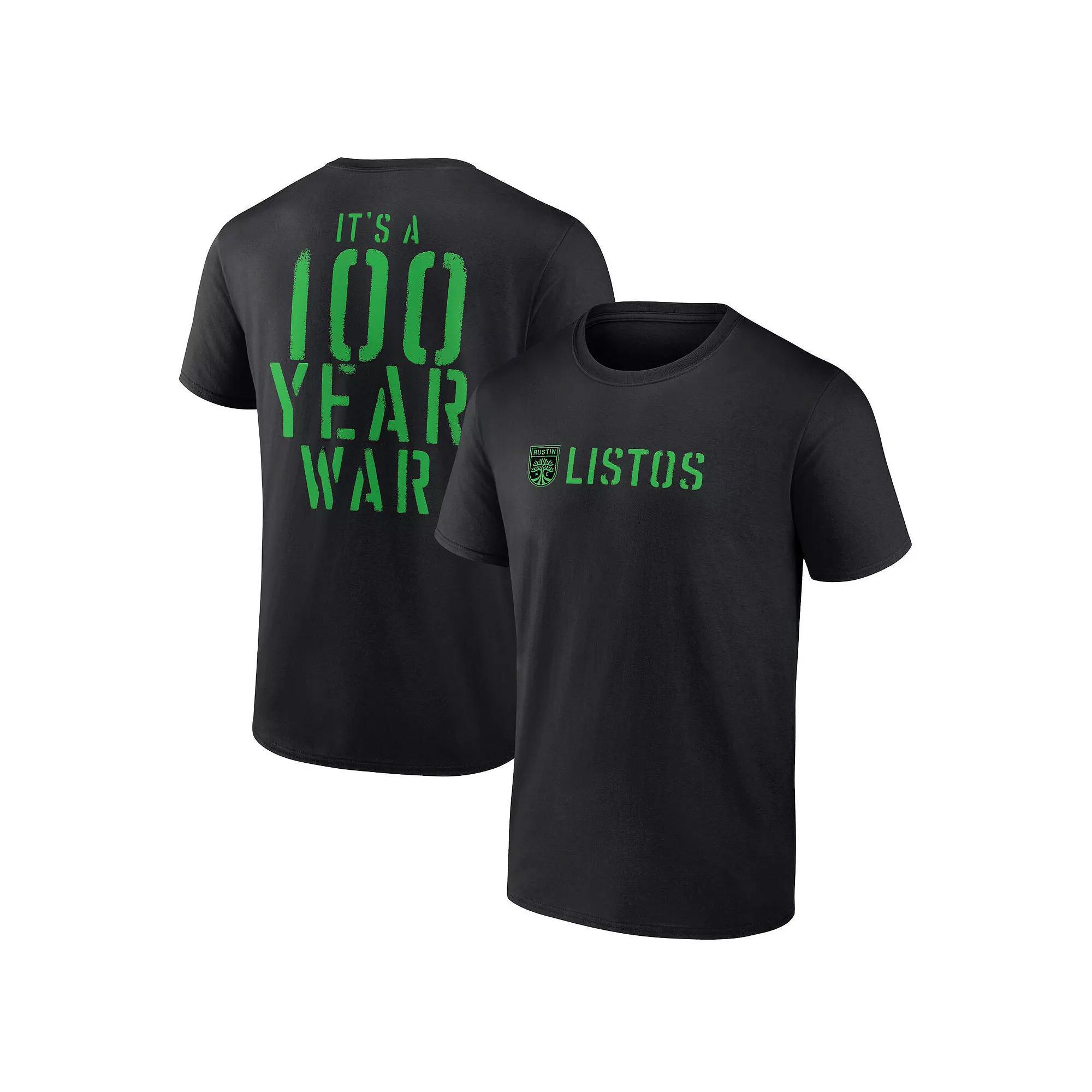 Men's Fanatics Black Austin FC x Matthew McConaughey 100 Year War T-Shirt, Size: 2XL, Afc Black Product Image