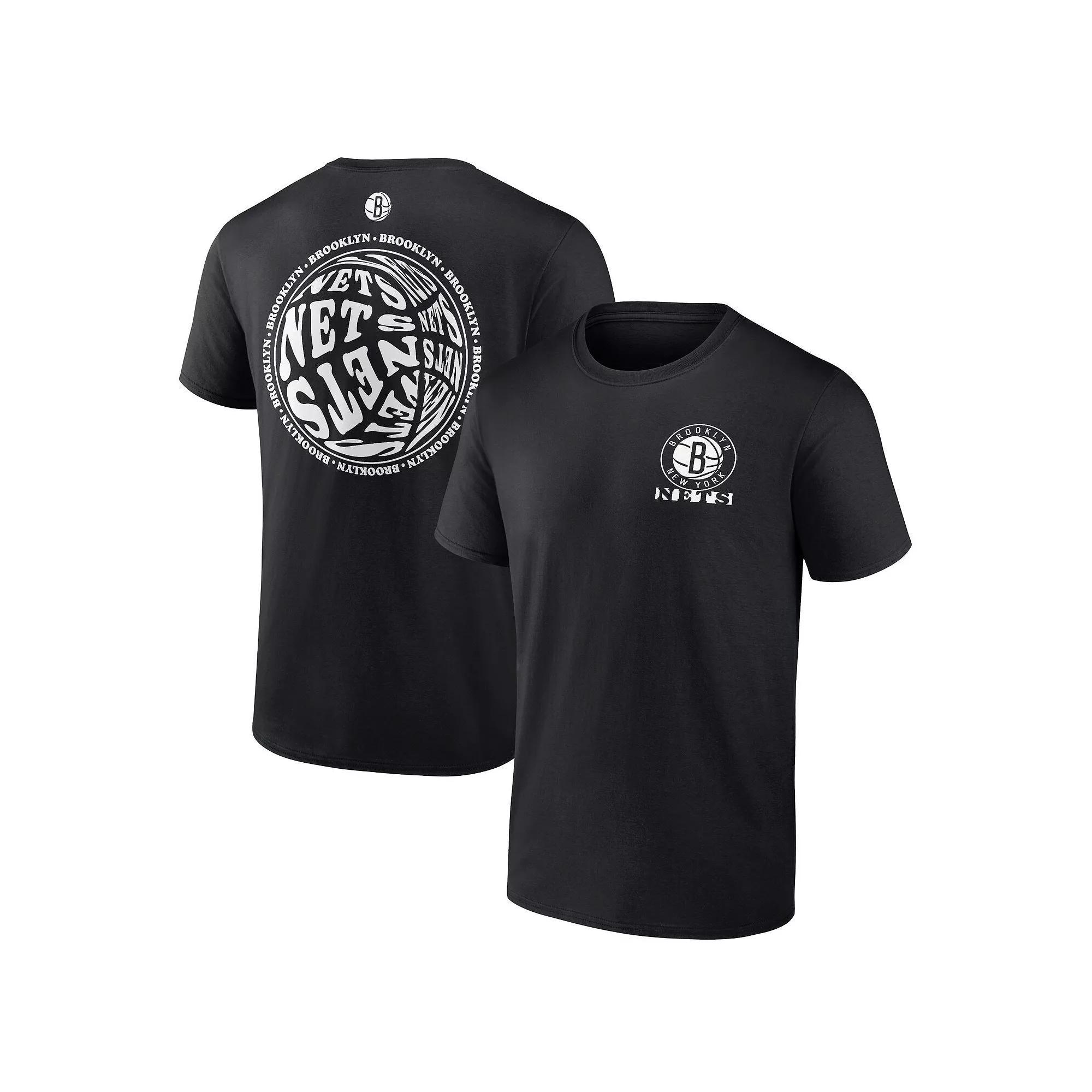 Men's Fanatics Branded Black Brooklyn Nets Basketball Street Collective T-Shirt, Size: 2XL Product Image