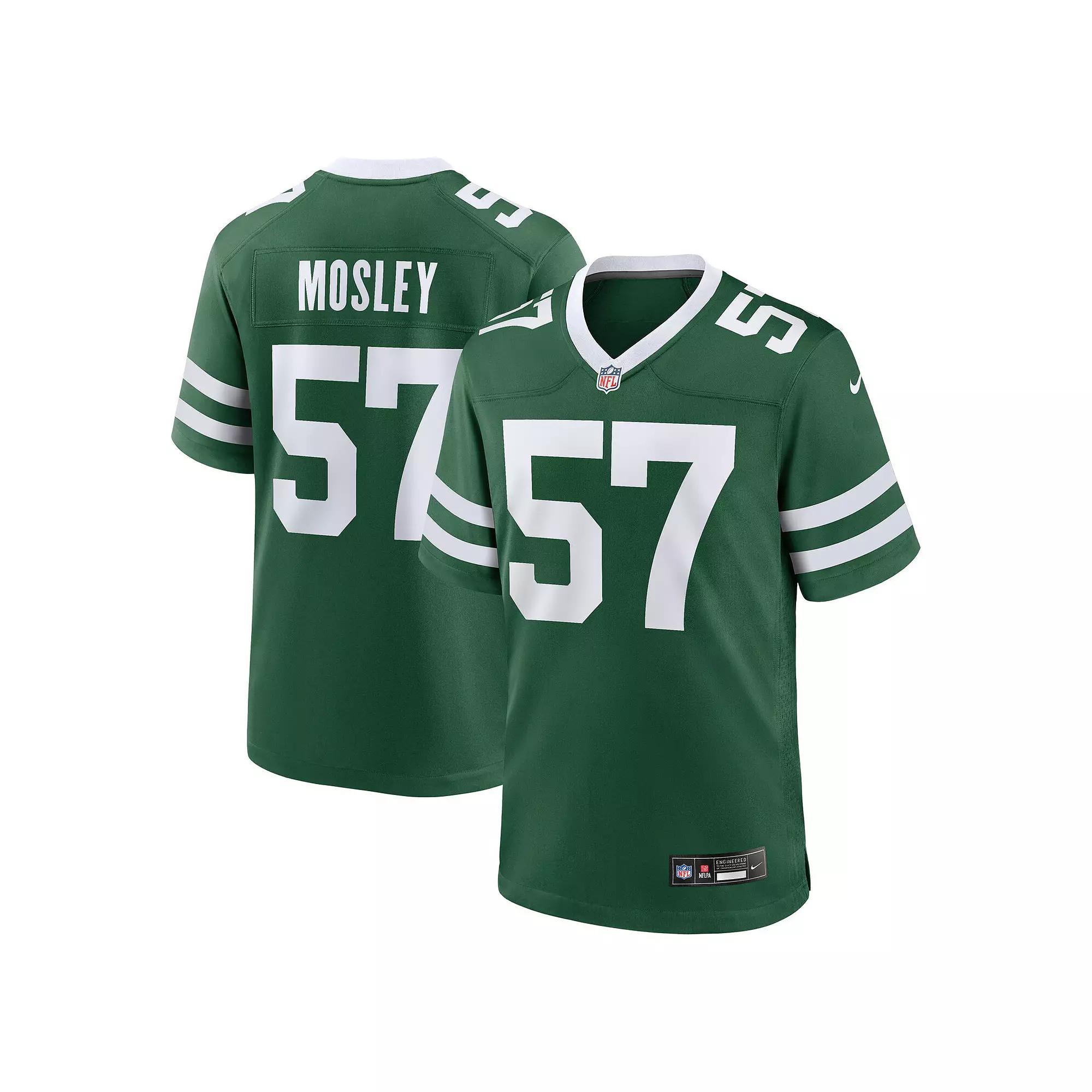 Men's Nike C.J. Mosley Legacy Green New York Jets Team Game Jersey, Size: Large Product Image